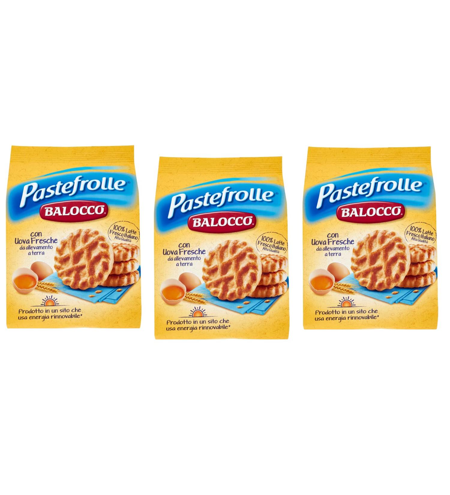  Balocco Balocco Pastefrolle Biscotti with Italian Milk and Fresh Eggs 100% Italian Milk and Fresh Eggs 350g Set of 3 - Buy Online on GoSupps.com