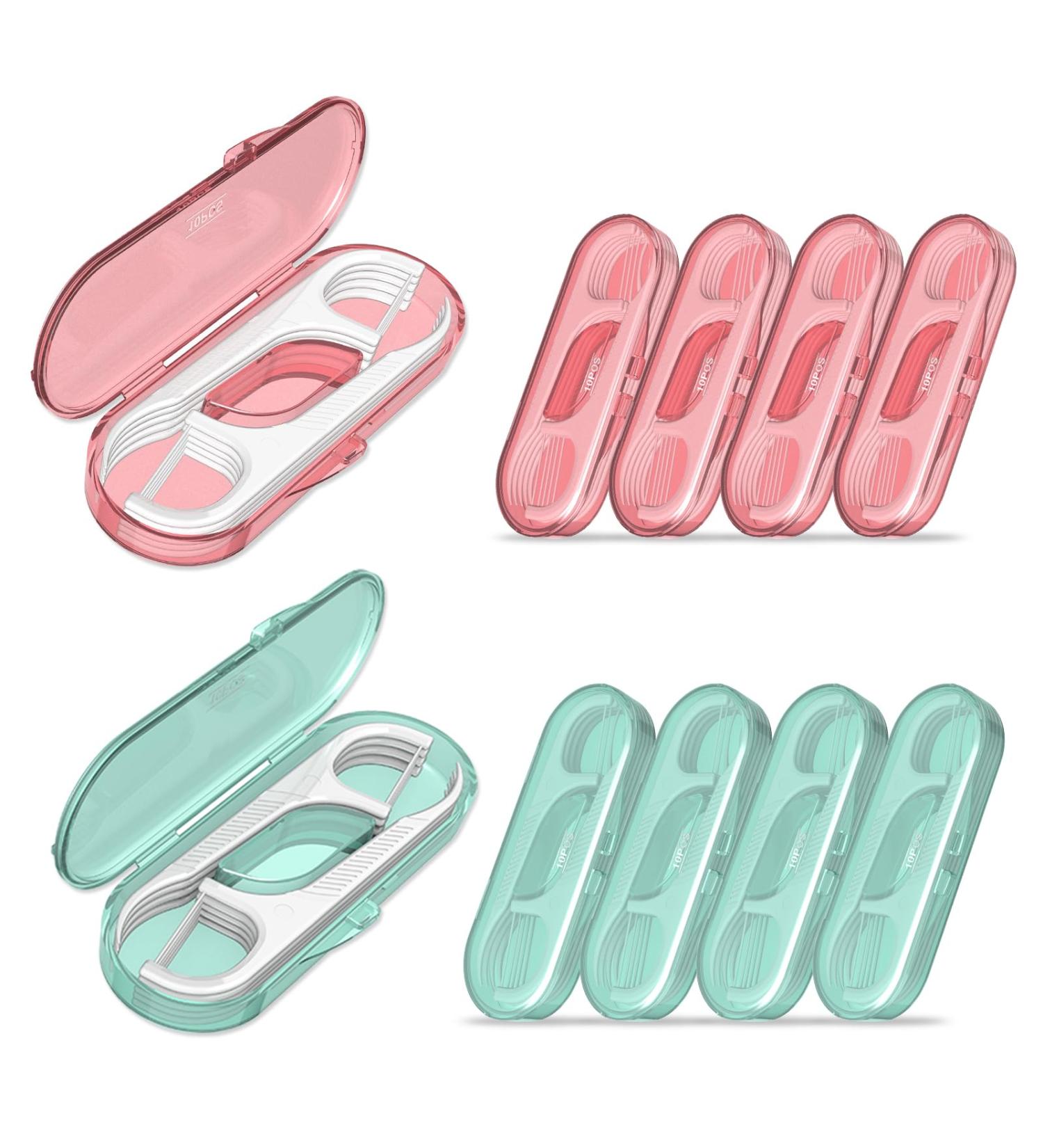 Shop Liamoss Travel Tooth-Floss Pleils - 10 Storage Boxes for Portable Dental Care | Perfect for Wallets & Hotels - Buy Online on GoSupps.com