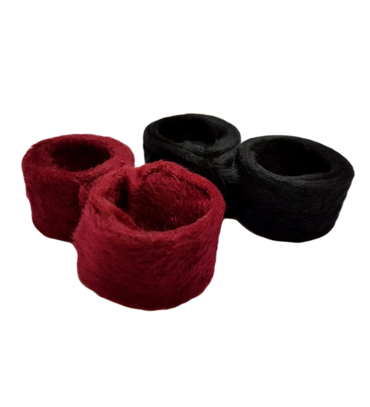 2 Set Hairstyle Aid - Black & Red Hair Twister Clips | Ponytail Holders & Grippers for Perfect Hair - Buy Online on GoSupps.com