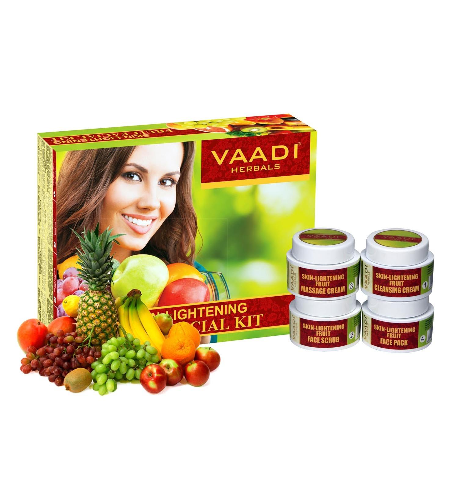 Vaadi Herbals Skin Lightening Fruit Facial Kit 70g - Buy Online on GoSupps.com