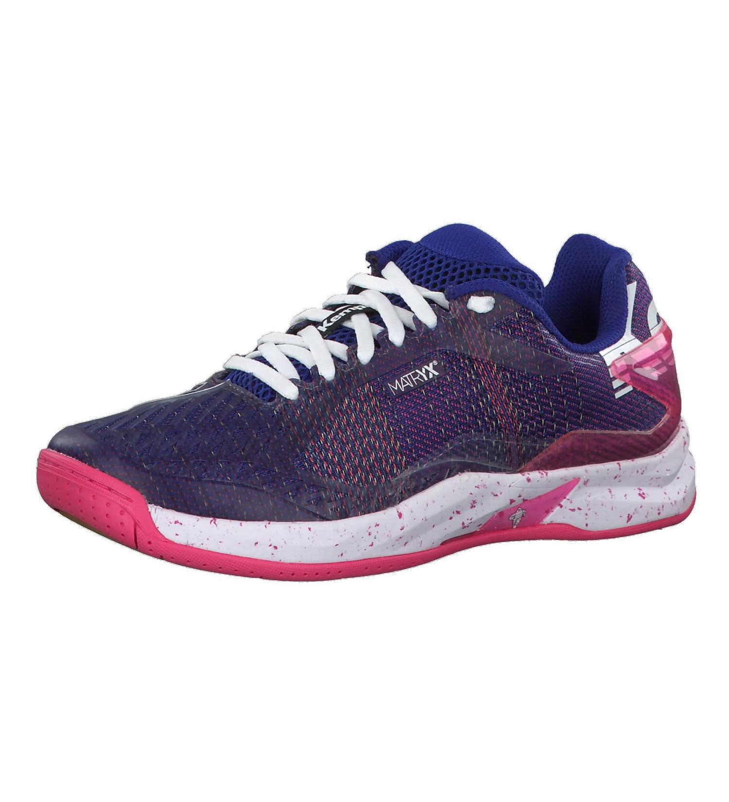 Kempa Women's Attack One Contender Handball Shoes - 38 EU - Violet Electrique/Rose Fuschia - International Shipping Available - Buy Online on GoSupps.com
