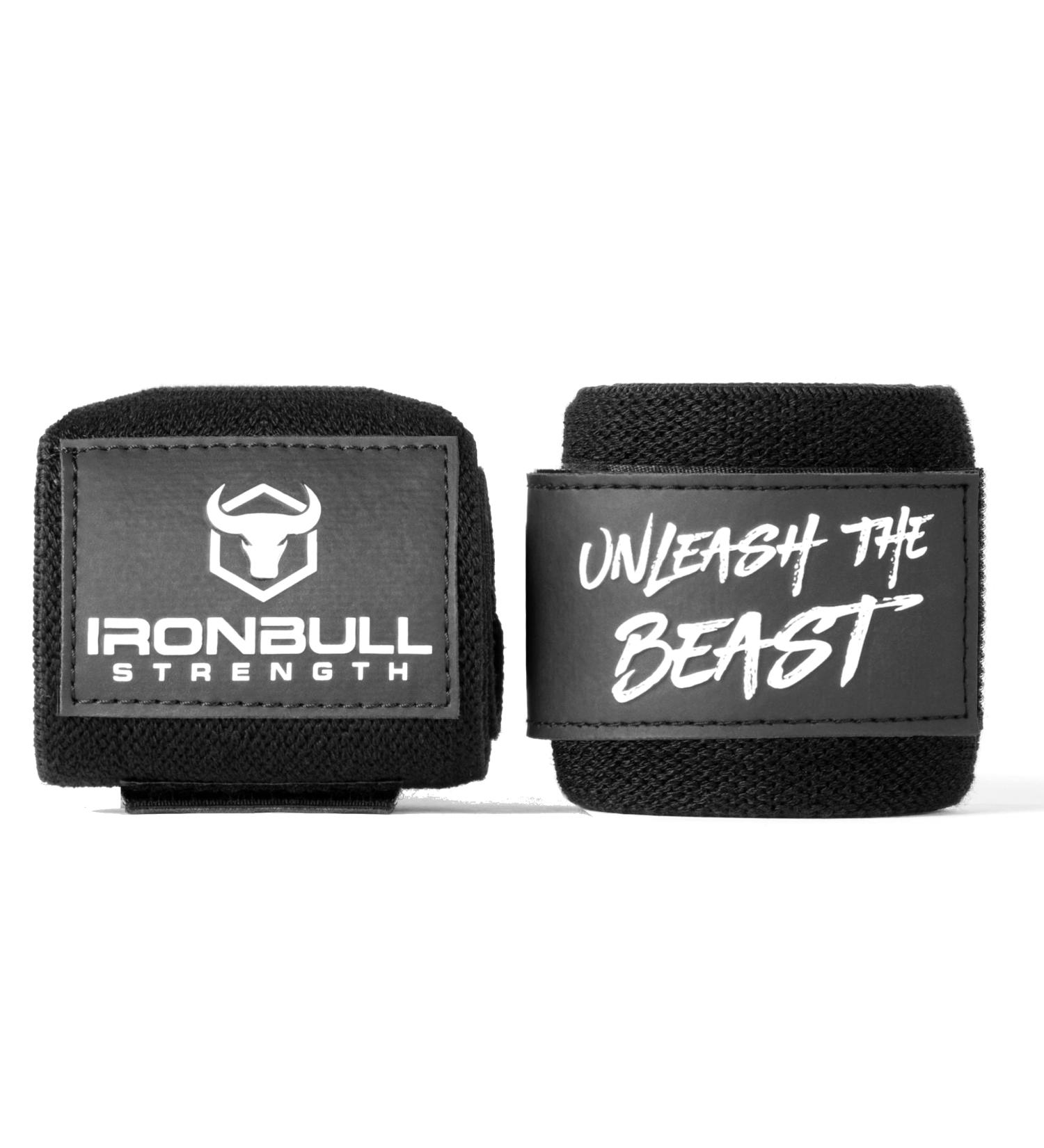 IPF Certified Wrist Wraps for Weightlifting - Bench Press Straps for Powerlifting - Men & Women 20 All Black - Buy Online on GoSupps.com