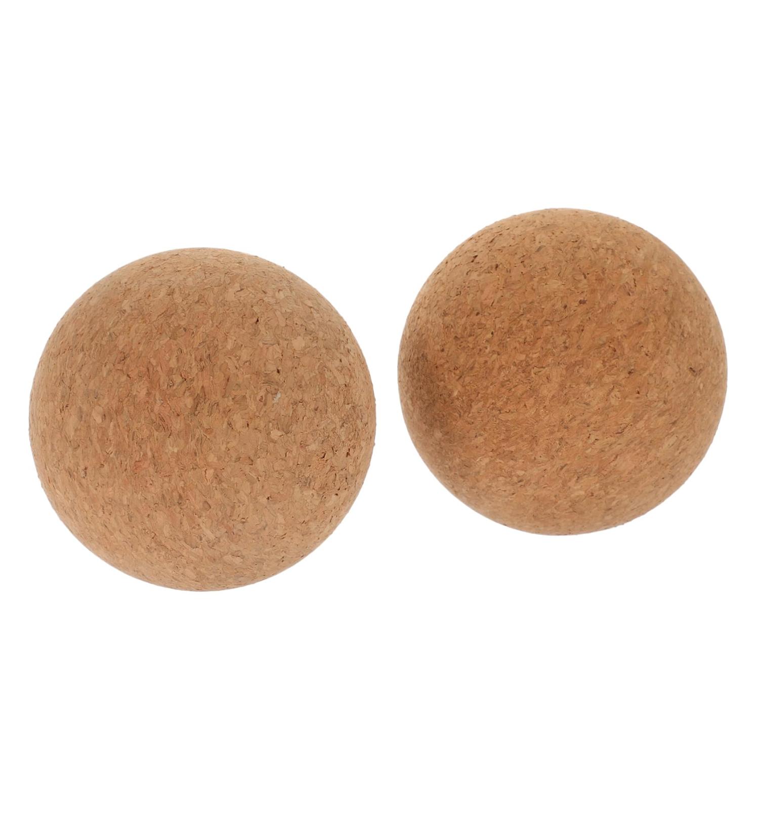 Marmerdo 2-Pack Cork Yoga Ball - Deep Tissue Massage & Foot/Neck Massager for Pain Relief | Eco-Friendly Wellness Tool - Buy Online on GoSupps.com