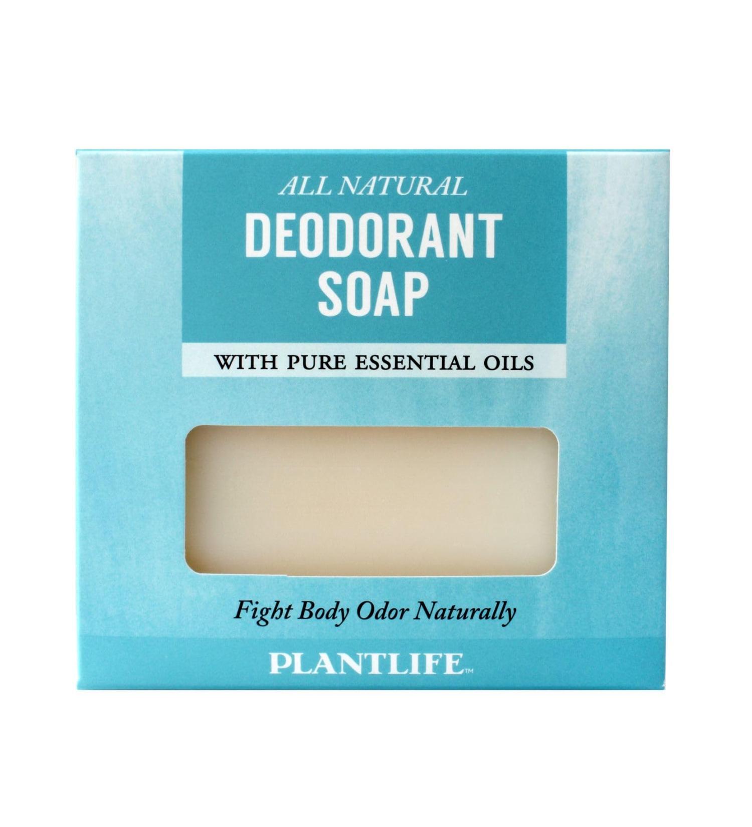 Plantlife Deodorant Bar Soap - Moisturizing & Soothing Plant-Based Soap - Handcrafted in California 4.5 oz - Buy Online on GoSupps.com