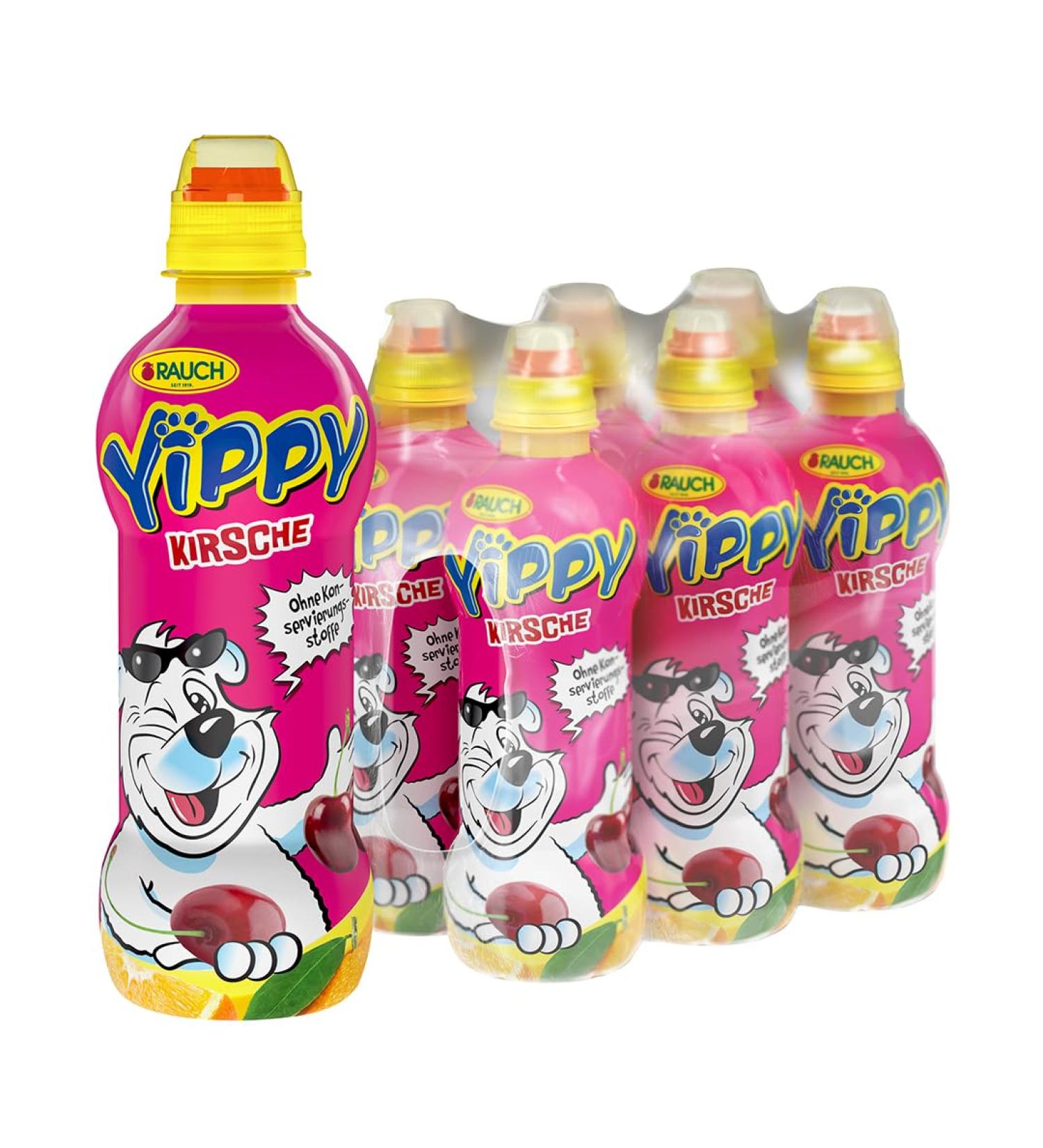 Yippy Cherry Disposable 6 x 330 ml - Buy Cherry Flavored Drinks Online | International Shipping - Buy Online on GoSupps.com