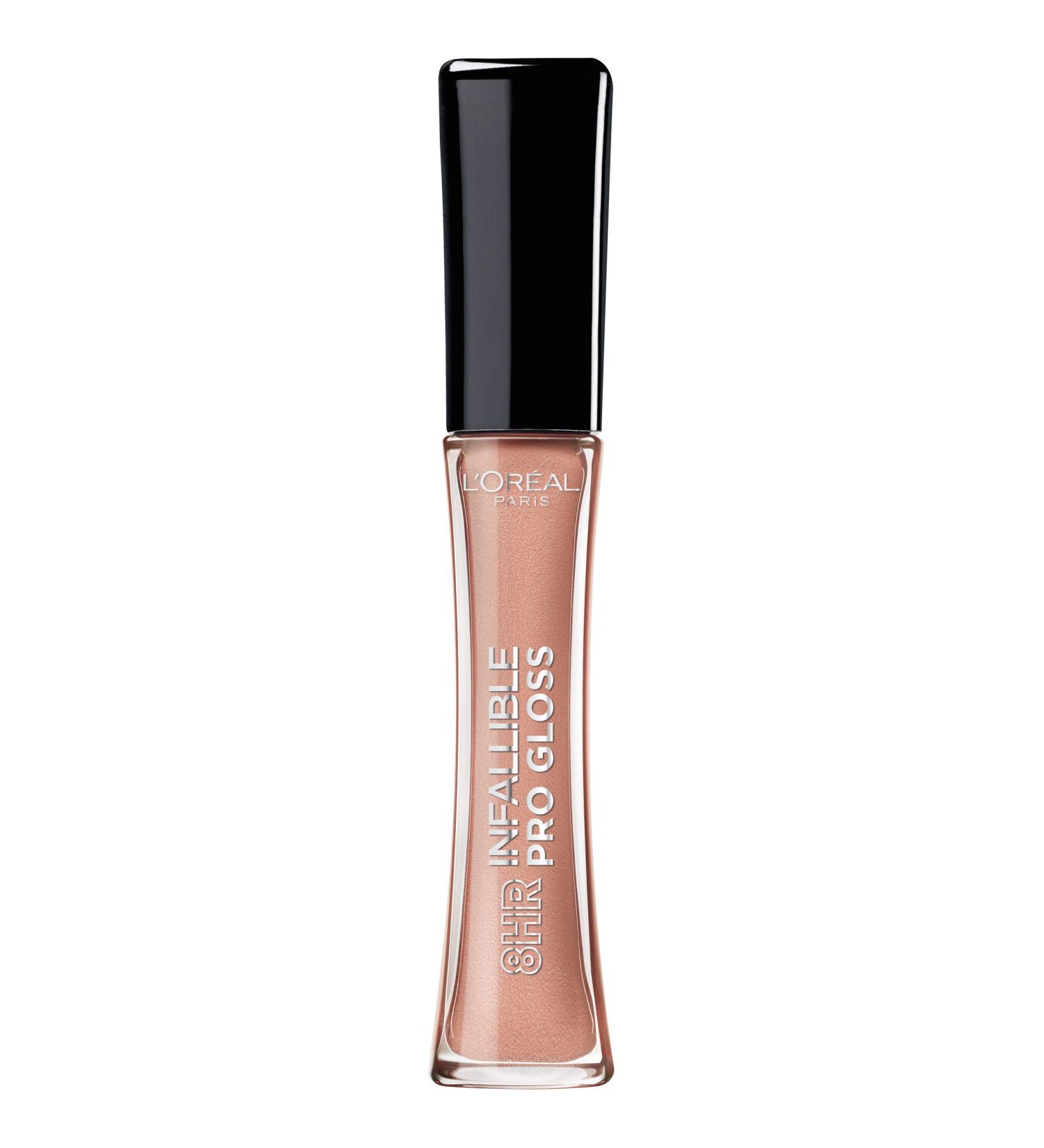 L'Oreal Paris Infallible 8 Hour Hydrating Lip Gloss - Nude Petal (0.5 oz) | Long-Lasting & Moisturizing - Buy Online on GoSupps.com