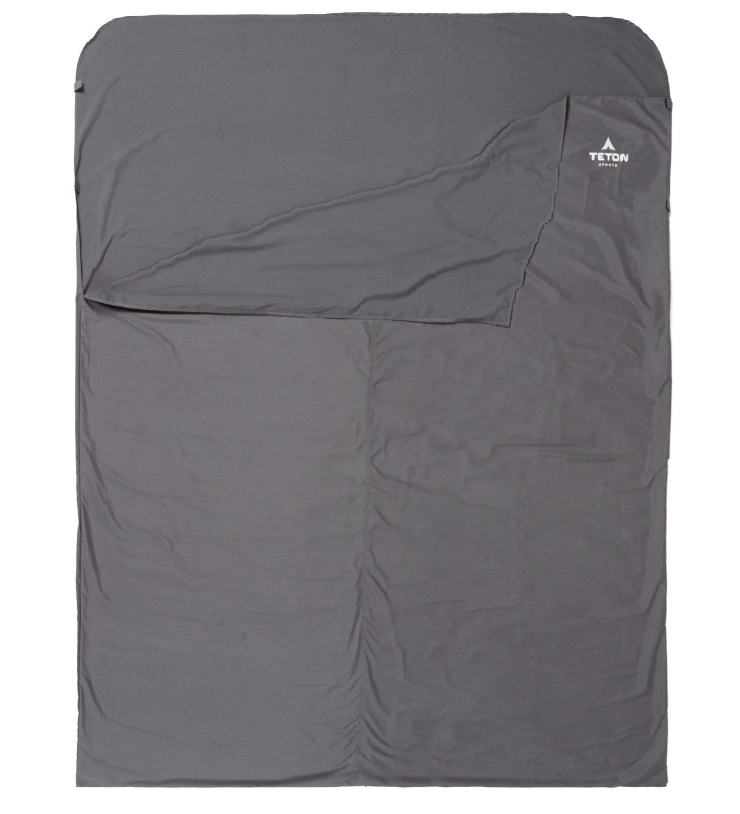 TETON Sports Cotton Sleeping Bag Liner - Machine Washable Travel Sheet Set - Perfect for Camping and Travel - 91 x 58 - Buy Online on GoSupps.com