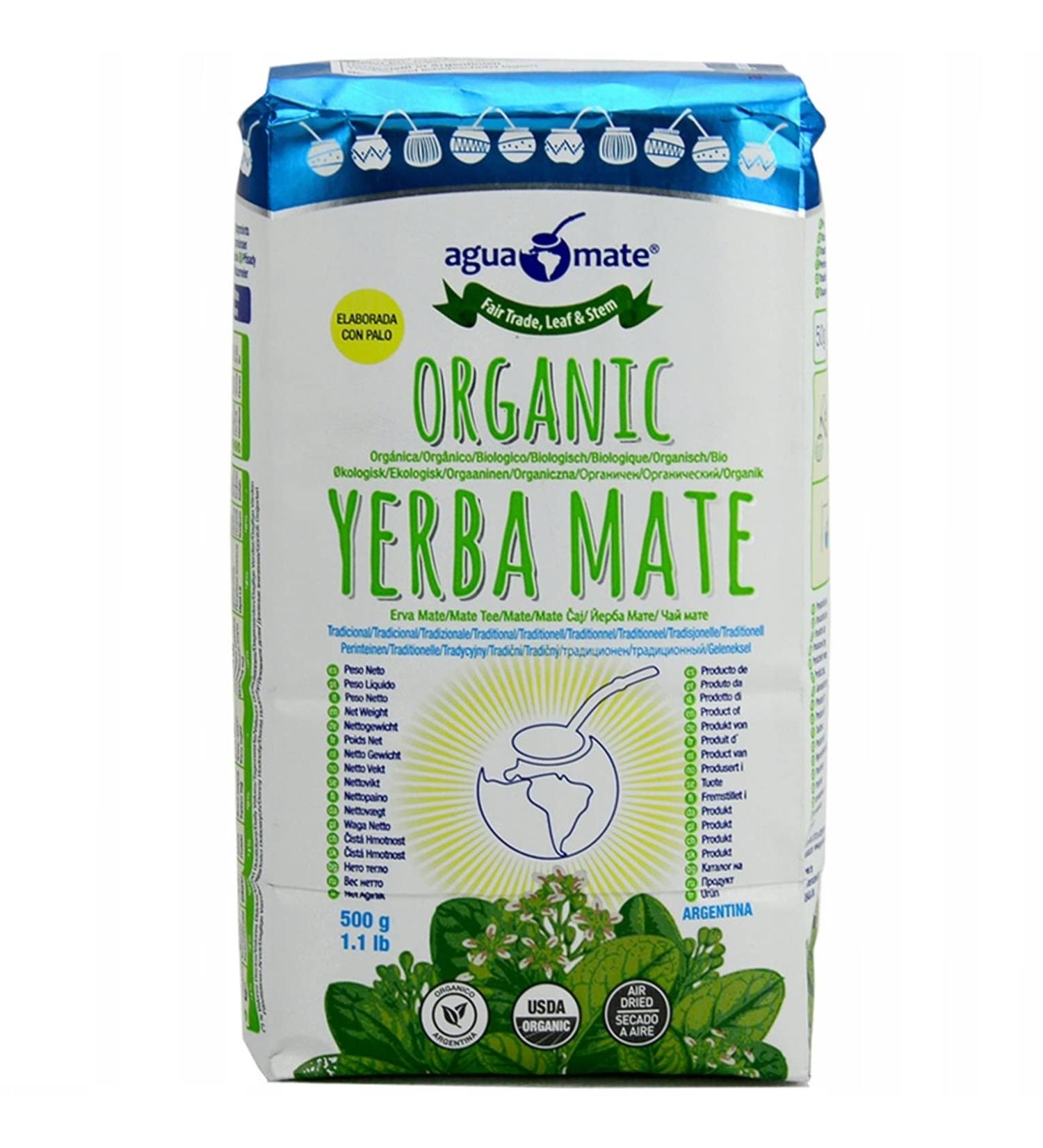 Yerbee Agamamate Yerba Mate Thee Bio 500 g Organic Mate Tea from Argentina Detox and energy drink Organic 05 chag - Buy Online on GoSupps.com