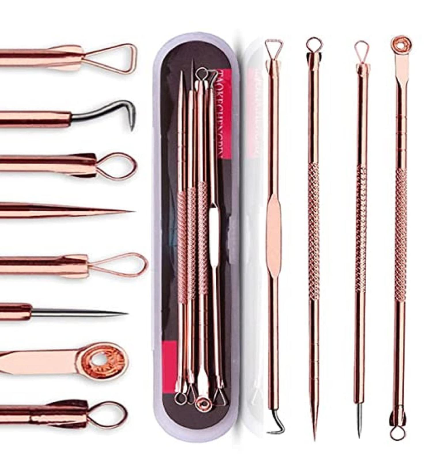 2023 Blackhead & Pimple Extractor Kit - Acne Removal & Blemish Treatment Tools - Buy Online on GoSupps.com