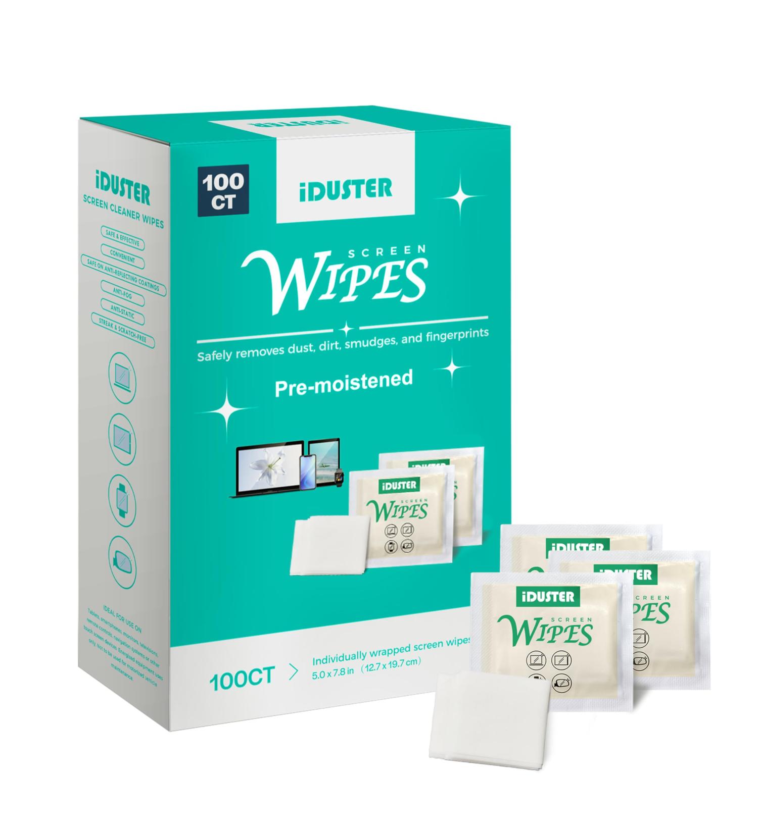 Screen Cleaner Wipes - 100 PCS for Electronics Glasses Cameras Tablets & Smartphones | Best Lens Cleaning Solution - Buy Online on GoSupps.com