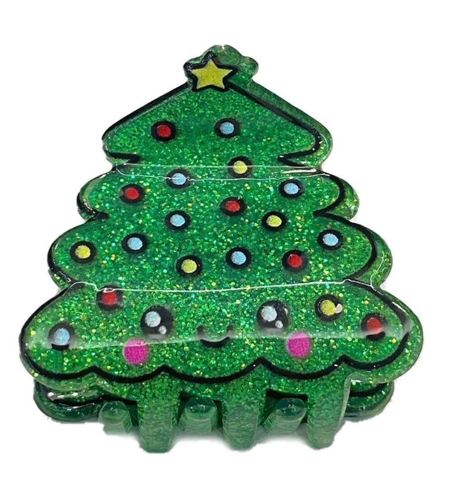 Christmas Hair Claw Clips for Women Girls Cute Christmas Tree Hair Clips Non-slip Hair Jaw Clips Christmas Hair Accessories Green - Buy Online on GoSupps.com