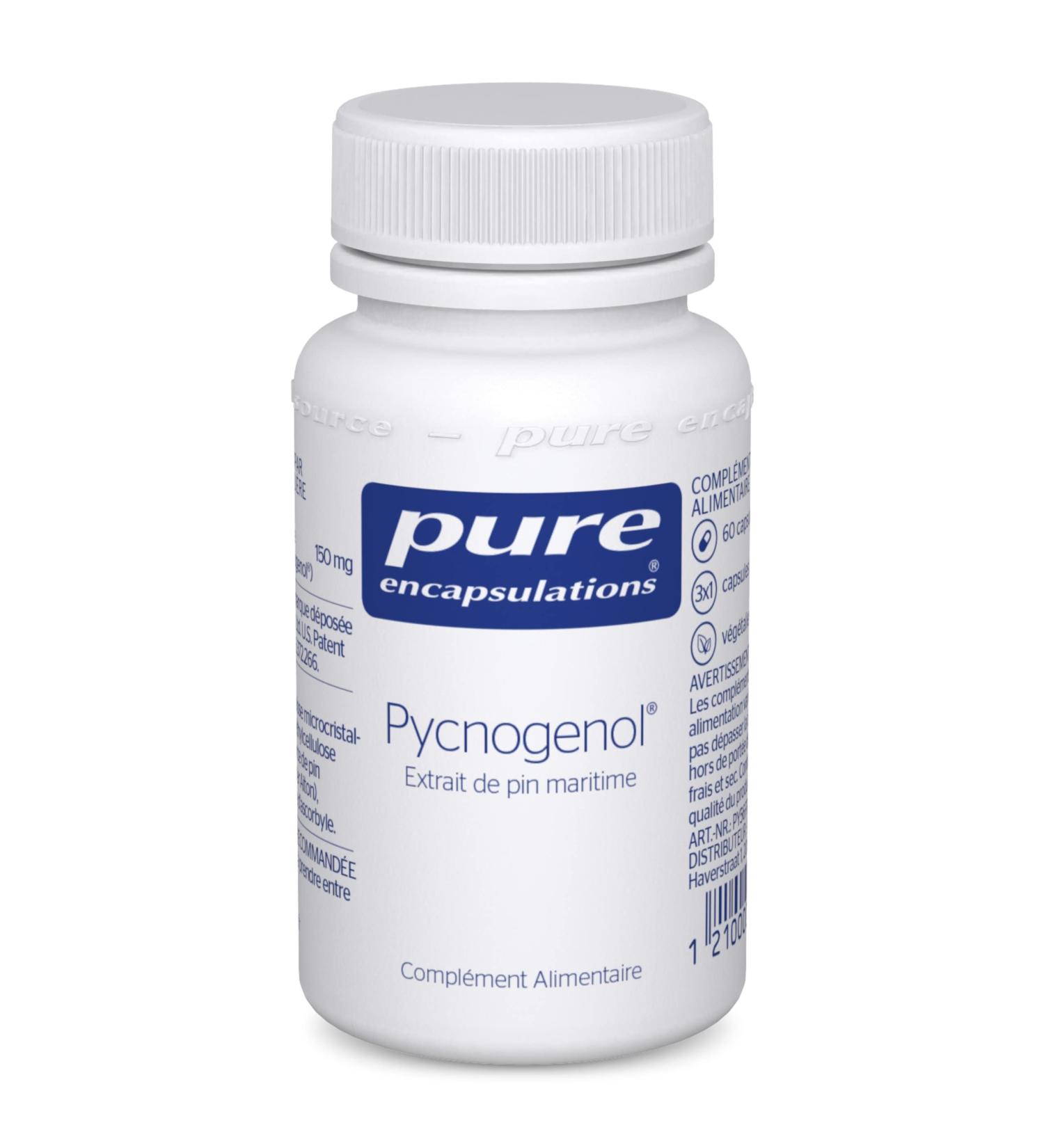 Pure Encapsulations - Pycnogenol - Natural Titled Maritime Pine Extract - Helps Maintain Skin Elasticity & Good Circulation - 60 Vegan Capsules - Buy Online on GoSupps.com