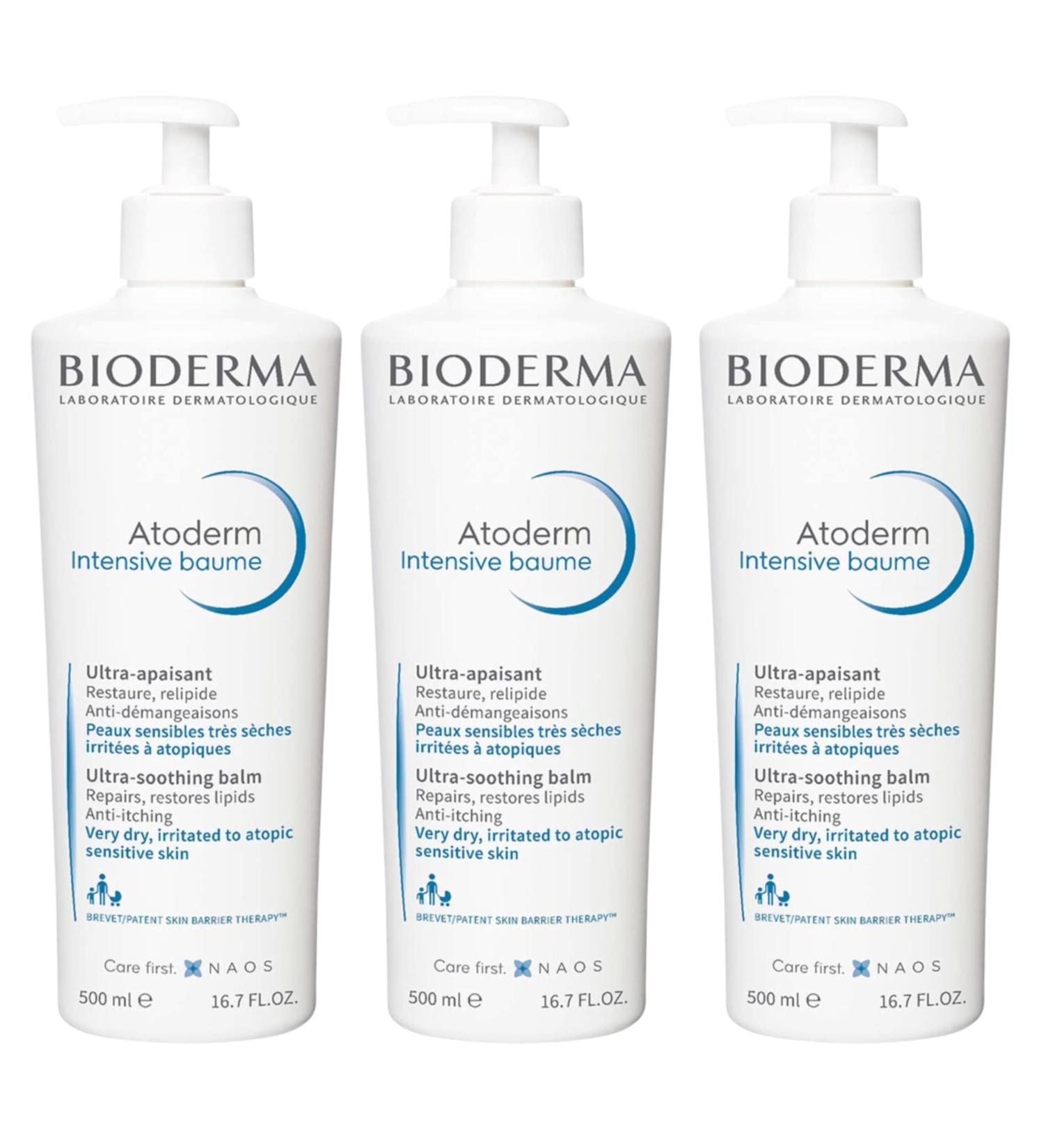 Intensive Balm | Intensely Anti-Itch and Repair Care | Restores, Relipid and Soothes | Increases the Feel of Lasting Comfort | Made in France | Pack of 3 x 500 ml