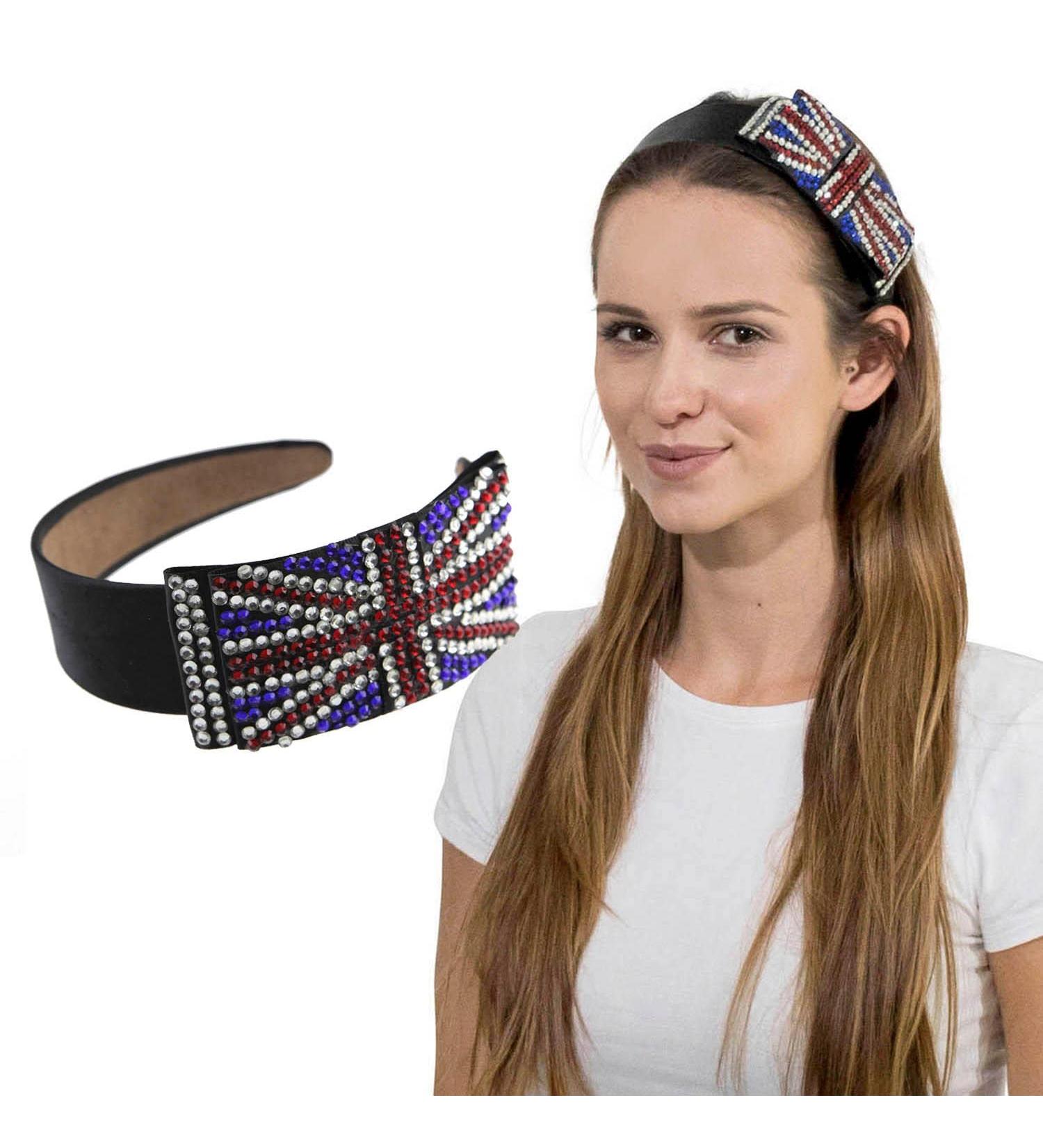 BasicSense Union Jack Large Alice headband for Women Girls UK Hair Accessories - Buy Online on GoSupps.com