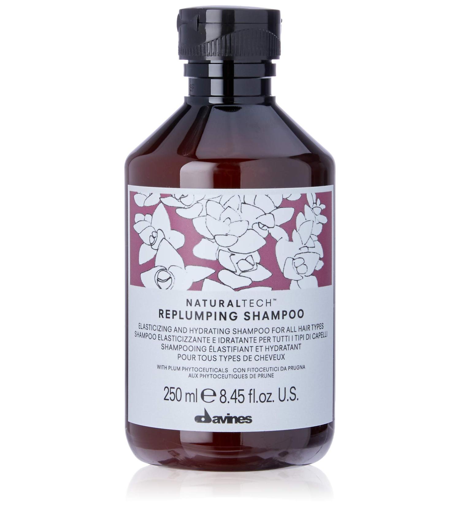 Davines Naturaltech REPLUMPING Shampoo - Hydrating, Elasticity-Boosting & Protective Formula for Added Fullness - 8.45 fl. oz - Buy Online on GoSupps.com