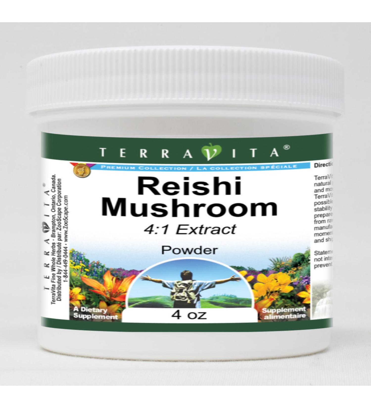 Reishi Mushroom 4:1 Extract Powder (4 oz ZIN: 520596) - Buy Online on GoSupps.com