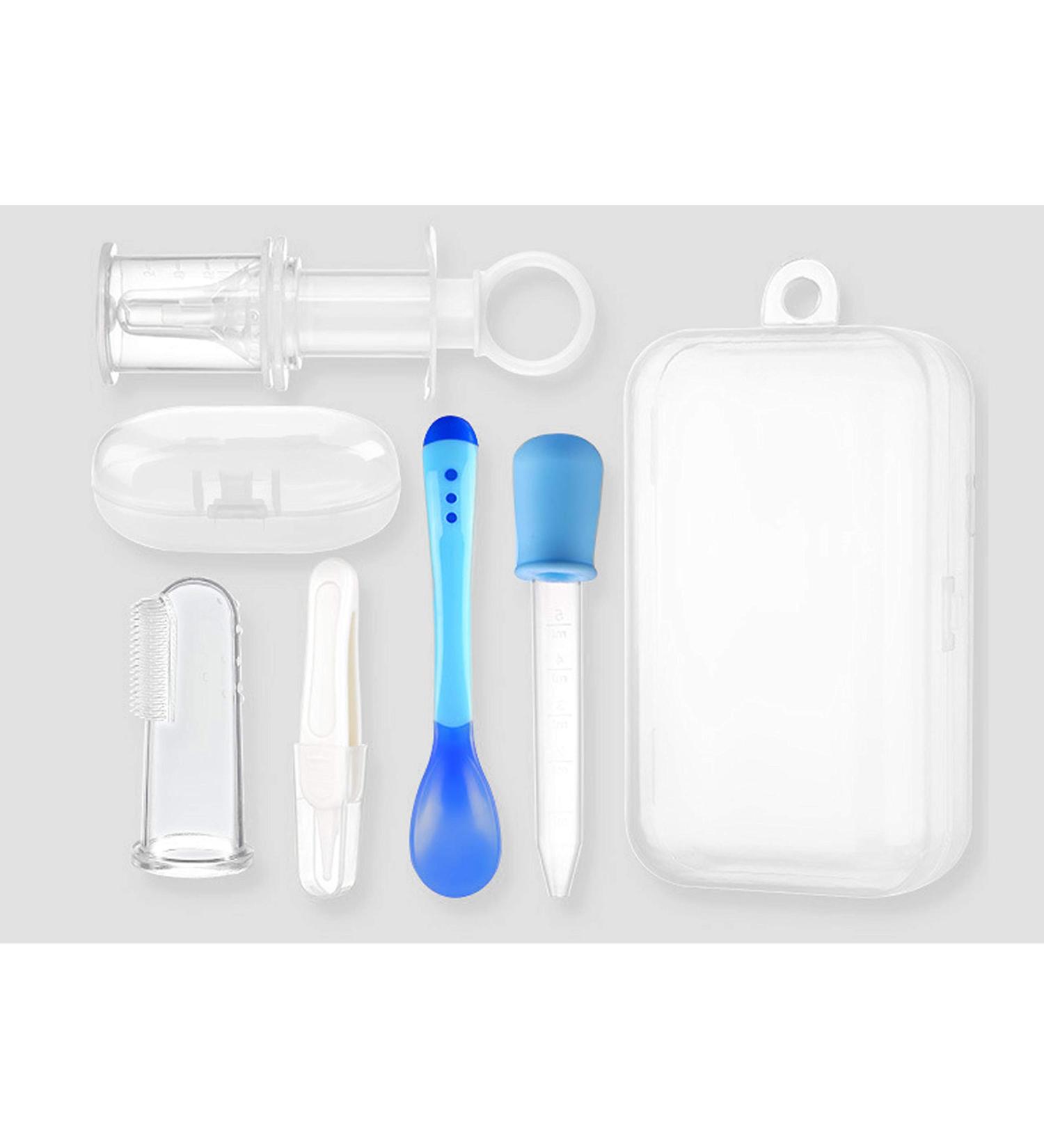 Pacifier Baby Medicine Dispenser Set | Infant Safety Spoons, Dropper, Toothbrush, Tweezers - Buy Online on GoSupps.com