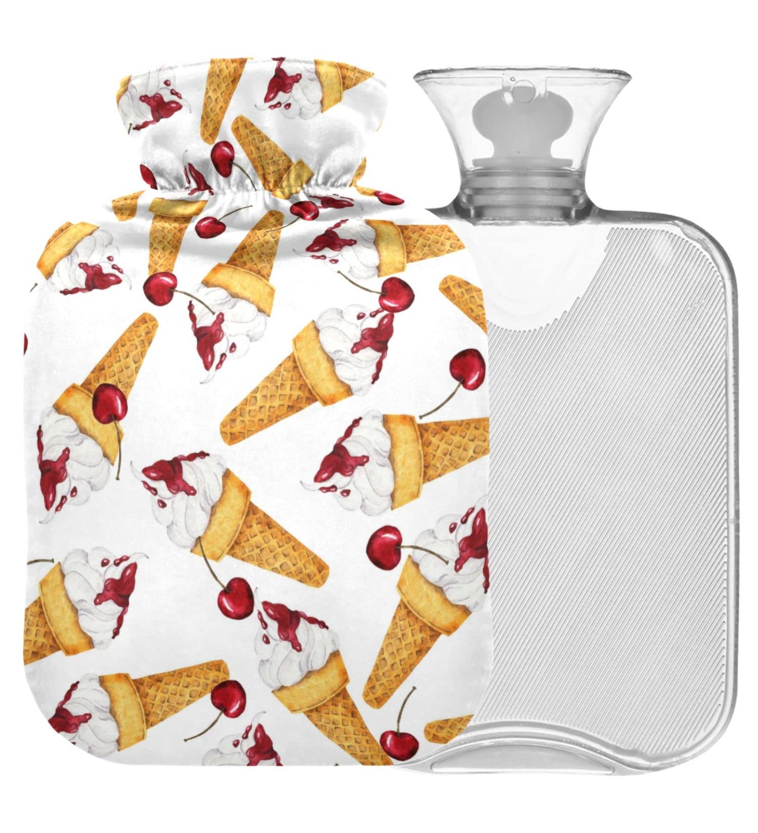 Buy Naanle Watercolor Hot Water Bottle 1L with Cover | Pain Relief & Heat Therapy for Bed Hands & Feet - International Shipping Available - Buy Online on GoSupps.com