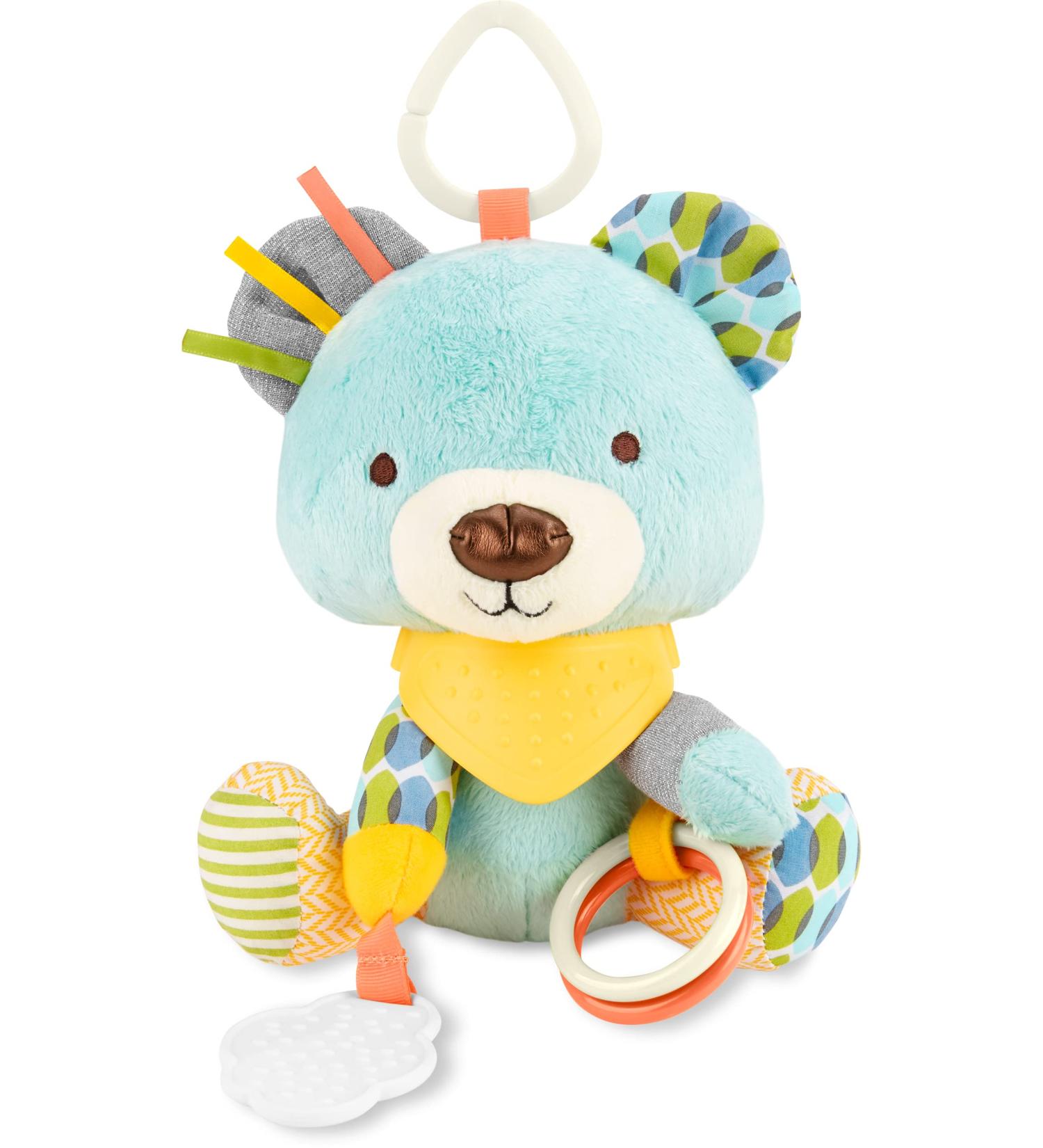 Skip Hop Bandana Buddies Bear Activity Teething Toy with Rattle - Multi-Sensory Textures - Buy Online on GoSupps.com
