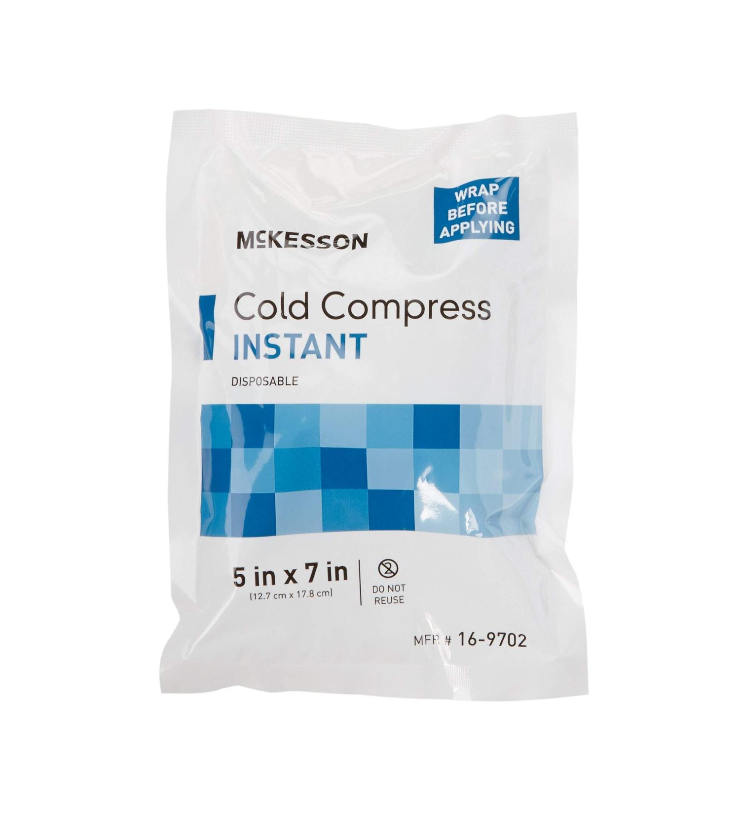McKesson Cold Compress Instant Cold Pack 5 x 7 Disposable - 24 Packs - Buy Online on GoSupps.com