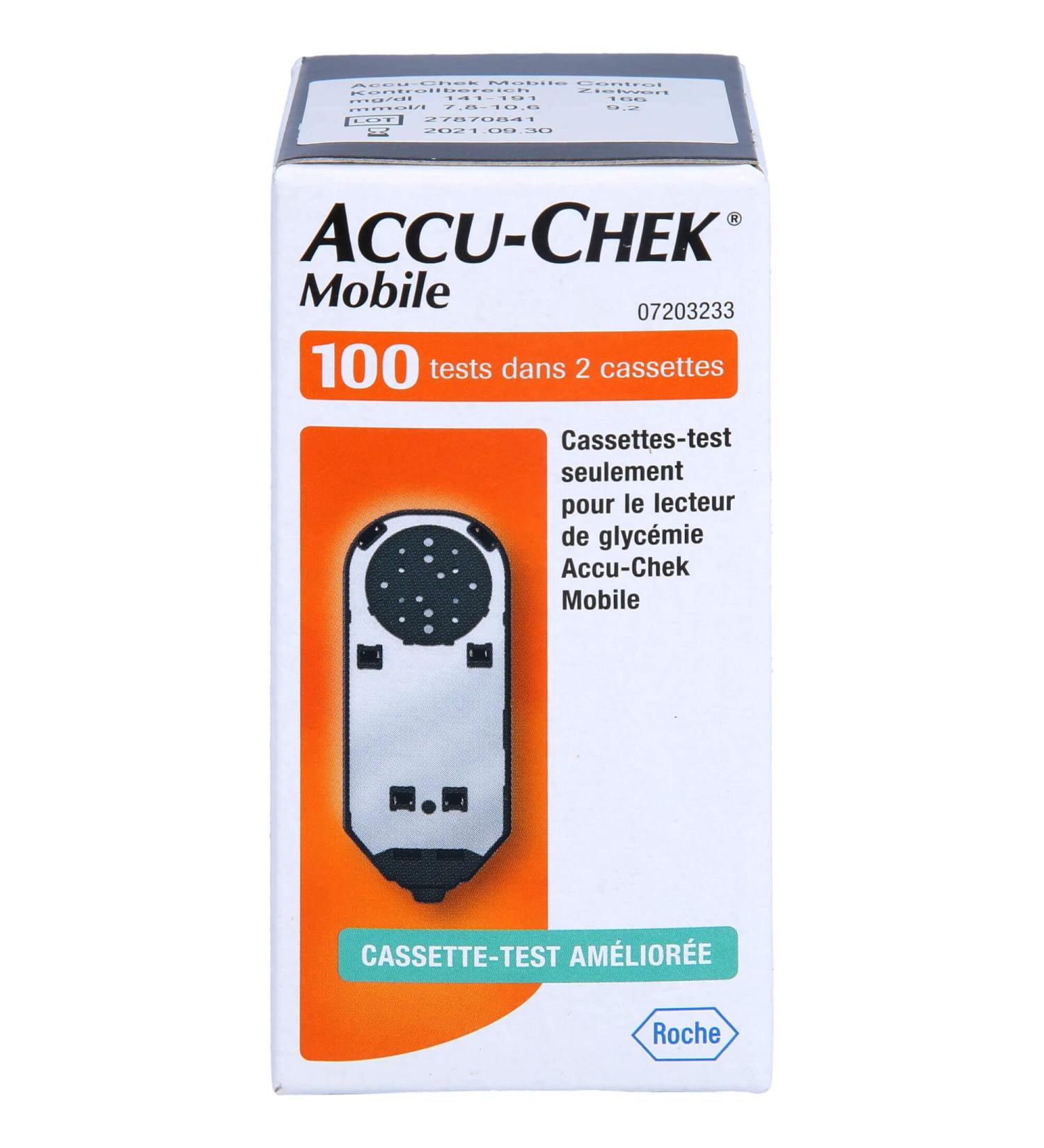ACCU CHEK Mobile Test Cassette Plasma II - 100 Pcs for Accurate Blood Glucose Testing | International Shipping Available - Buy Online on GoSupps.com