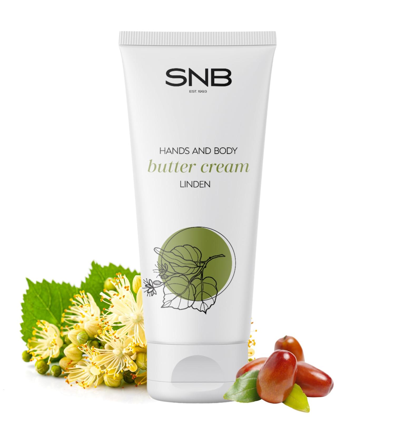  NAILUP by SNB SNB Professional Hand and Body Cream Butter 200ml Rich care with linden flower extract allantoin lanolin cocoa butter jojoba oil shea butter and almond oil | - Buy Online on GoSupps.com