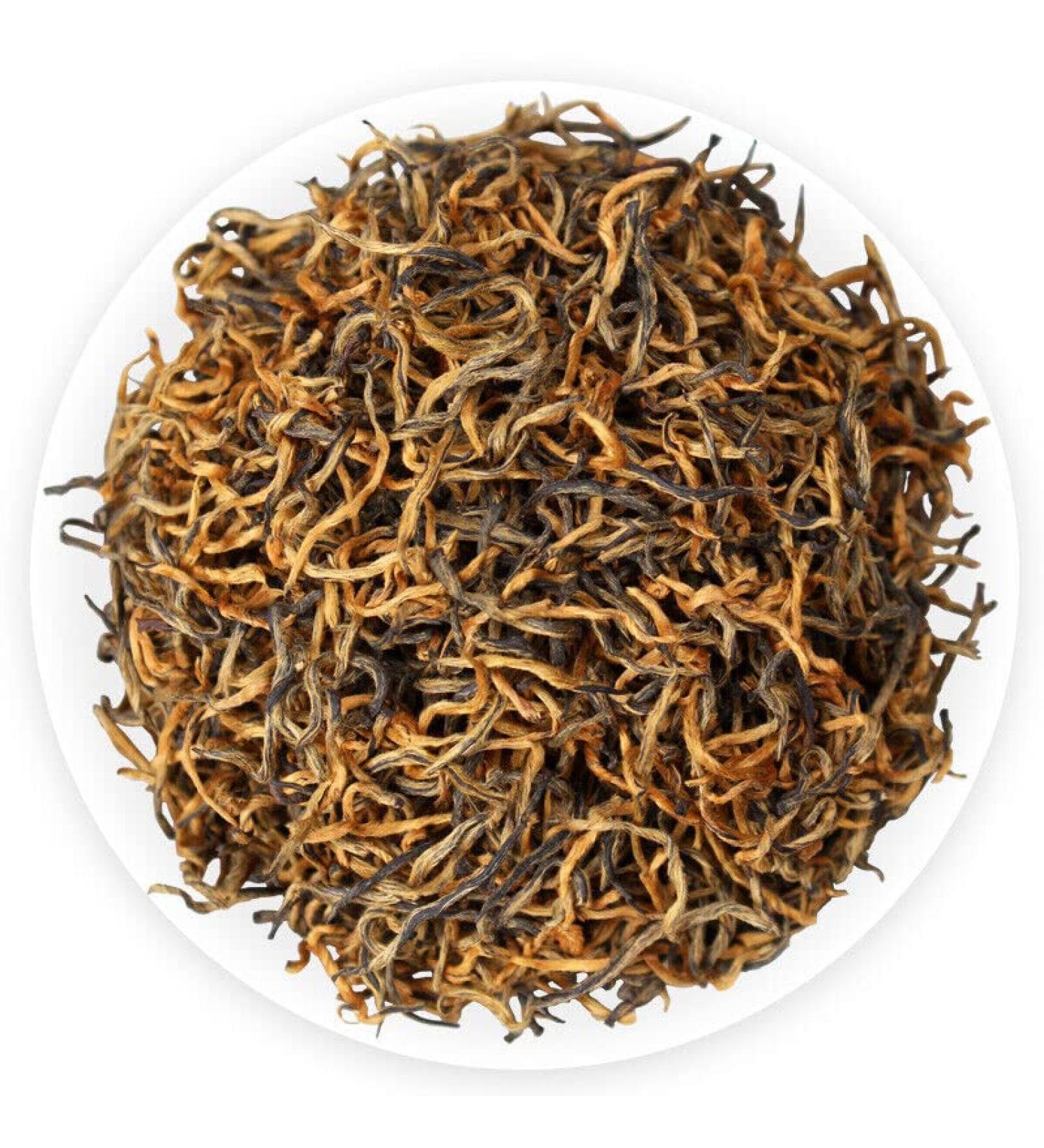 Th noir biologique Supreme Dianhong Golden Buds JIN SI Dian Hong Gold Yunnan 250g (500g) - Buy Online on GoSupps.com