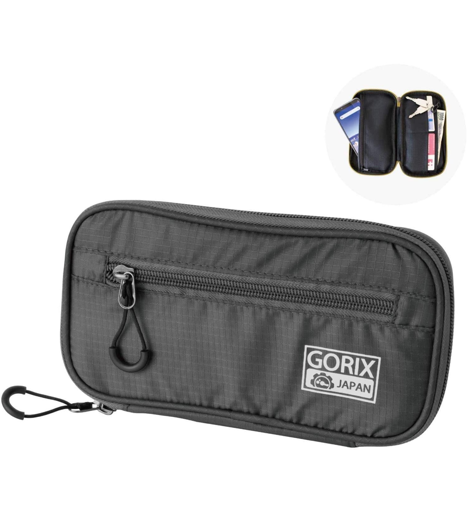 GORIX Waterproof Cycle Wallet Pouch Bag | Black Cell Phone Holder for Road Bike & MTB - Perfect for Cycling Adventures - Buy Online on GoSupps.com