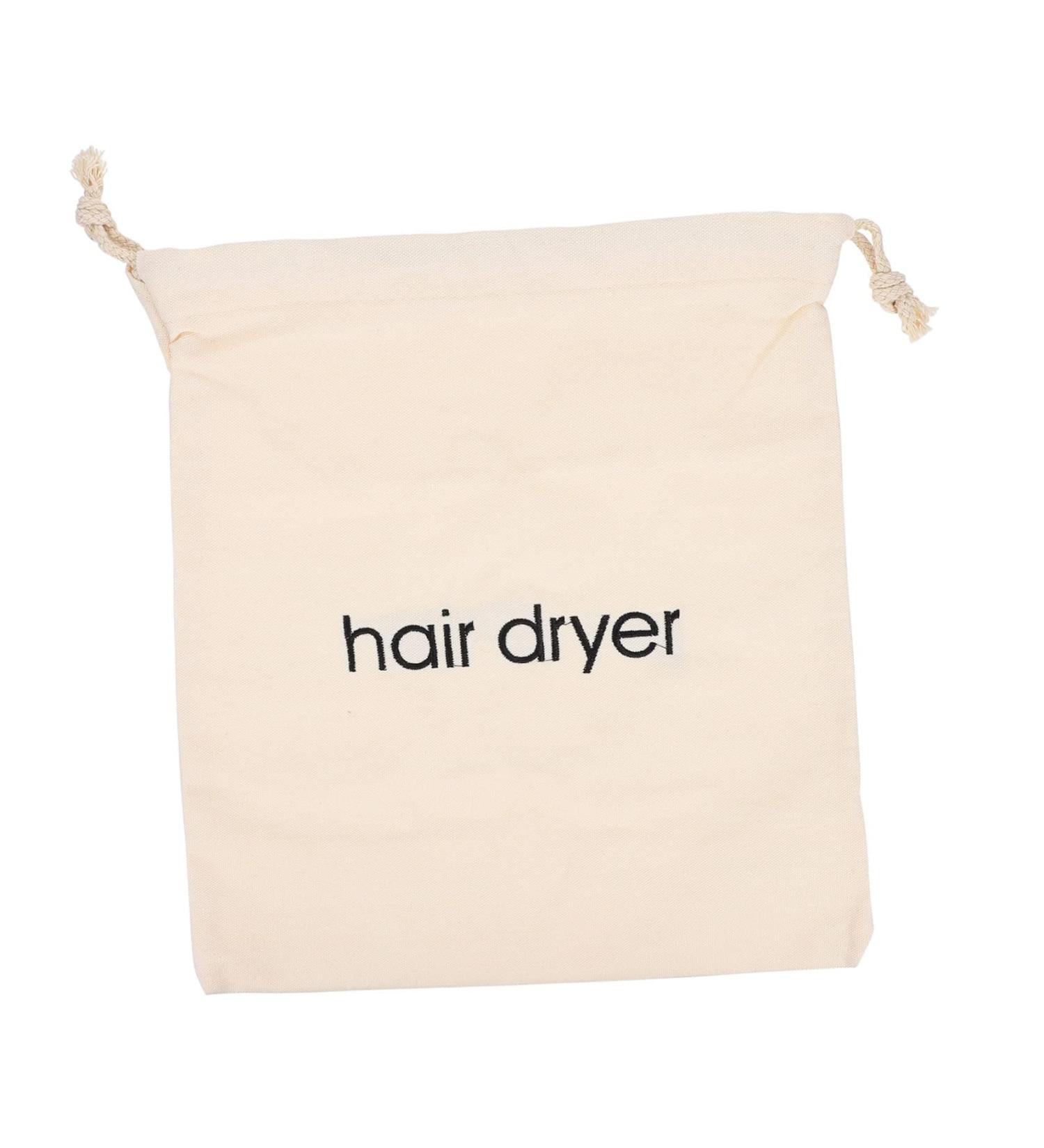 Premium Drawstring Hair Dryer Bag - Travel Cosmetic Organizer Silicone Case Essential Room Supply - 33x30cm Beige - Buy Online on GoSupps.com