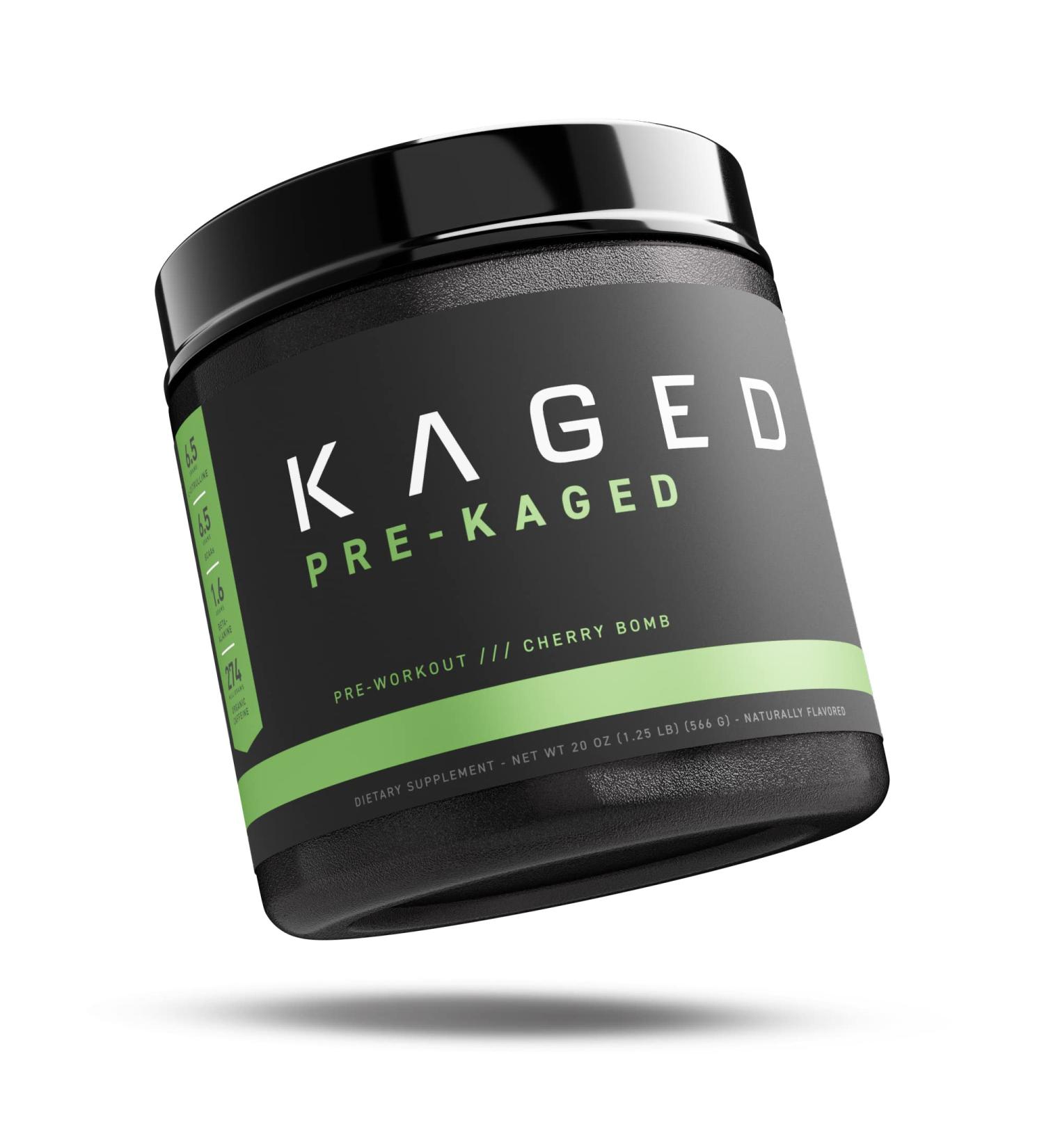 Kaged Muscle Pre-Kaged Cherry Bomb Pre Workout Powder for Men & Women - Intense Energy, Focus & Pump Supplement with Natural Flavors - Buy Online on GoSupps.com