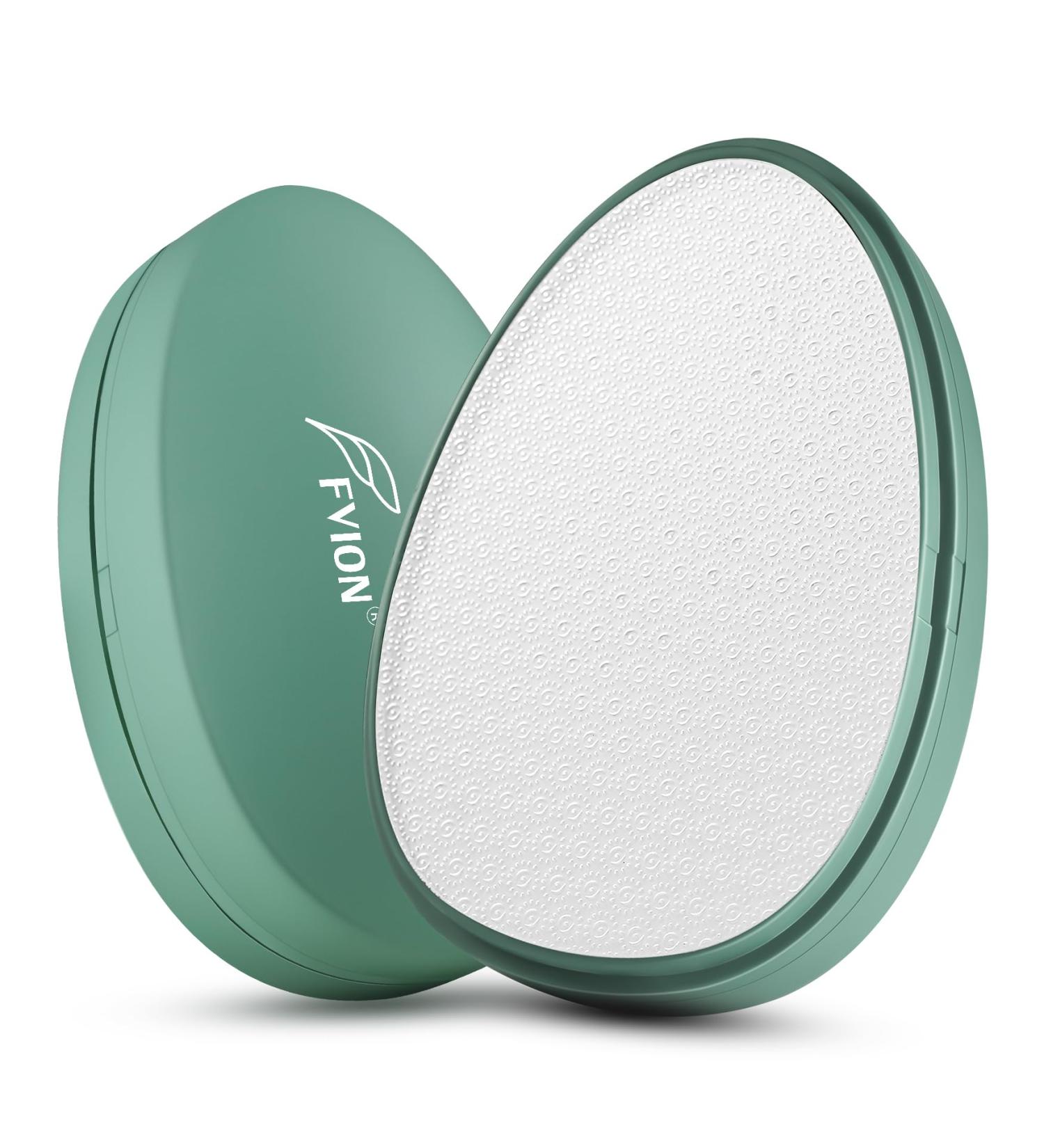 FVION Nano Glass Foot File Callus Remover Gentle Glass Foot Hard Skin Foot Scraper Effective Feet Scrubber for Dead Skin and Portable Pedi Egg Foot Care Tool (Green) - Buy Online on GoSupps.com