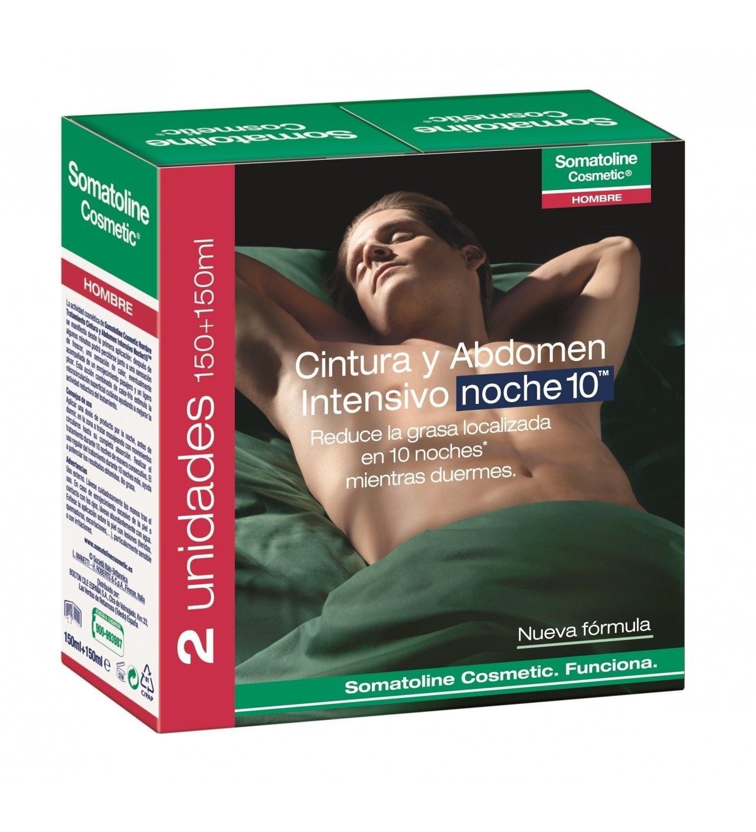 2x Somatoline MEN Belly & Abdominal Intensive Nigh 5 07oz 150ml Total 300ml Love Your Skin by Somatoline