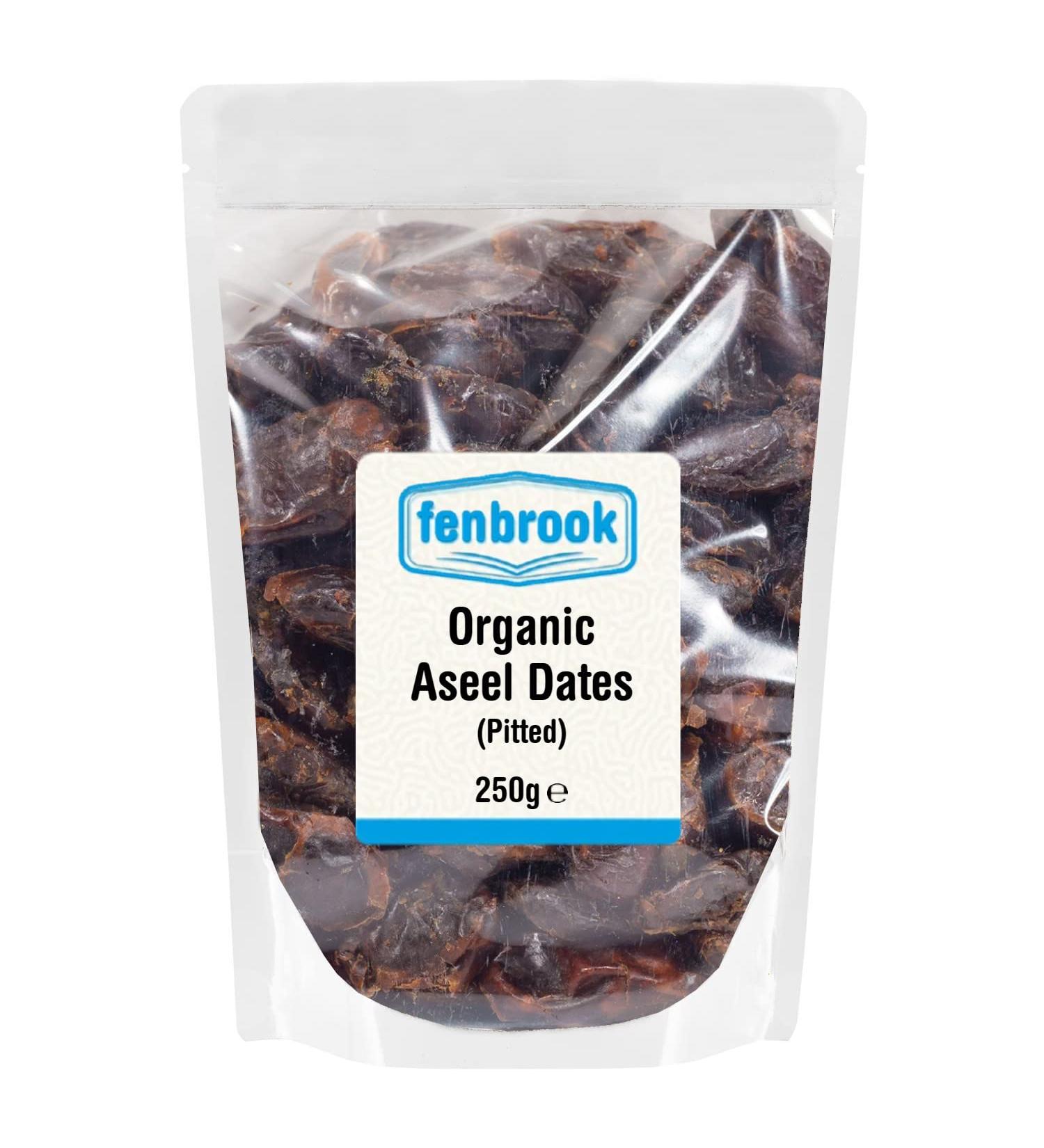 Organic Aseel Dates (Pitted) 250g | Certified Organic by Fenbrook Organic - Buy Online on GoSupps.com