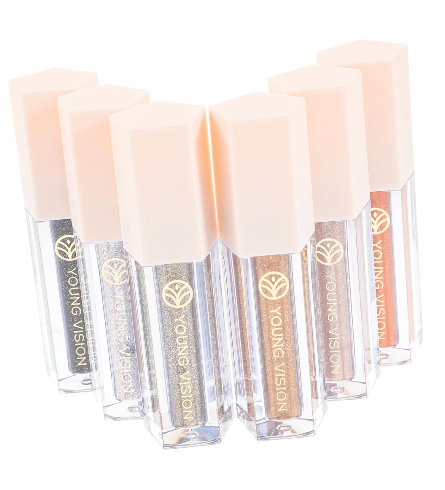 HAPINARY 6pcs Eye Shadow Set Glitter Liquid Eye Shadow Eye Glitter Lasting Miss Liquid Eyeshadow Highlighter 1 count (Pack of 1) As Shown - Buy Online on GoSupps.com