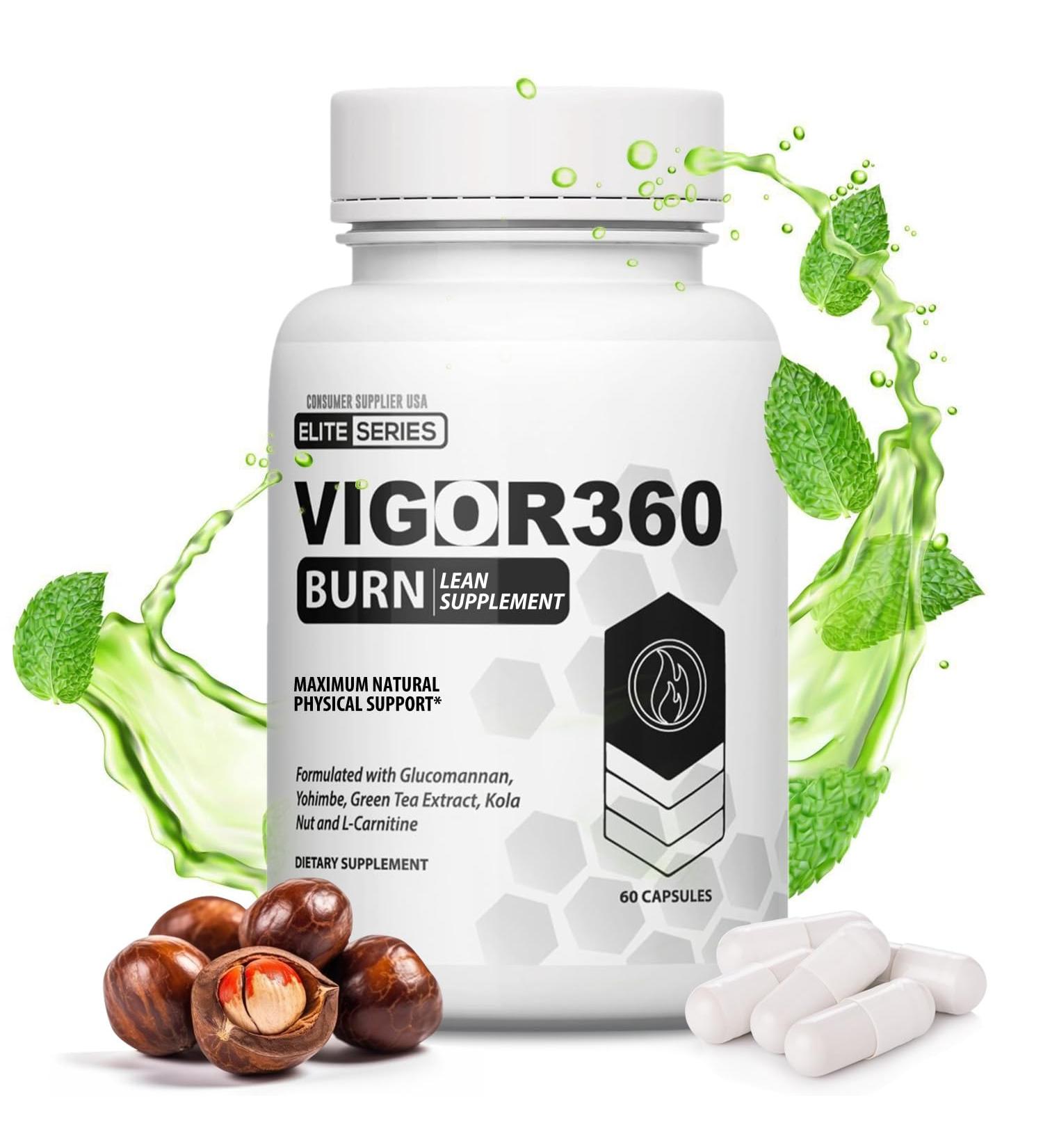 VIGOR 360 Slimming Supplement for Weight Management Thermogenesis & Lipogenesis Activation Ideal to be Paired with Proper Diet & Exercise for Wellness and Well-Being 60 Capsules - Buy Online on GoSupps.com