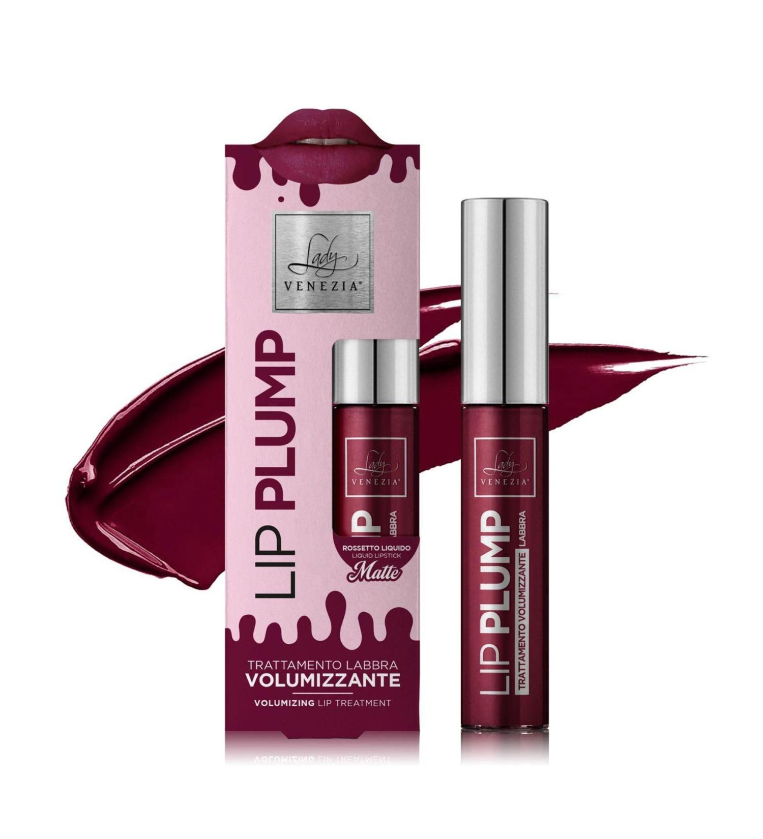 Myluna Lipvuller lipgloss lipgloss met hyaluronzuur lipgloss glossy lip plumper Dark Berry volume en hydrateert Lady Venezia I Made in Italy