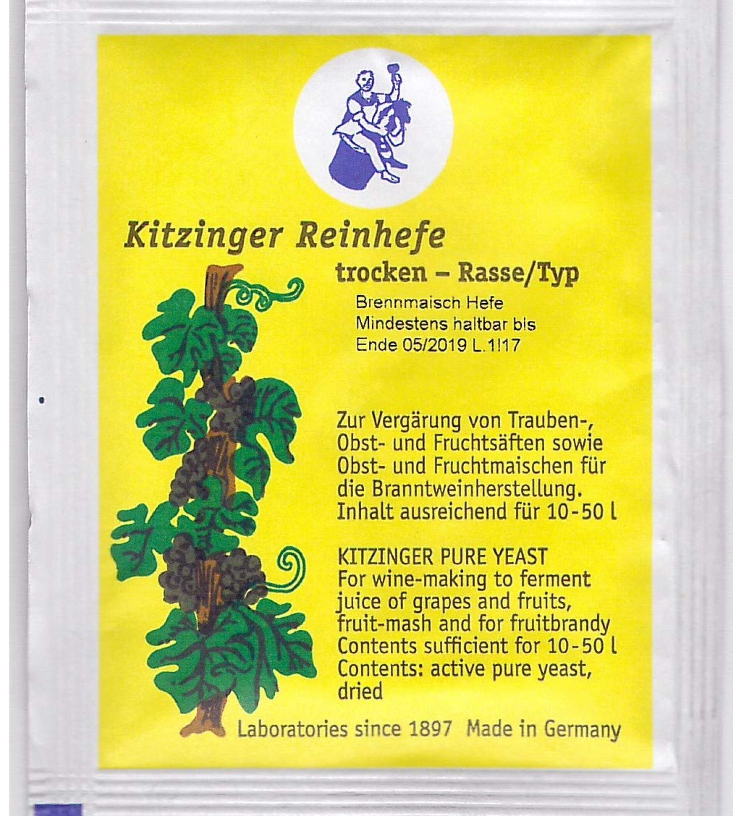 Brennmaisch Hefe Arauner Kitzinger pure yeast dry 5 g for 10-15 L