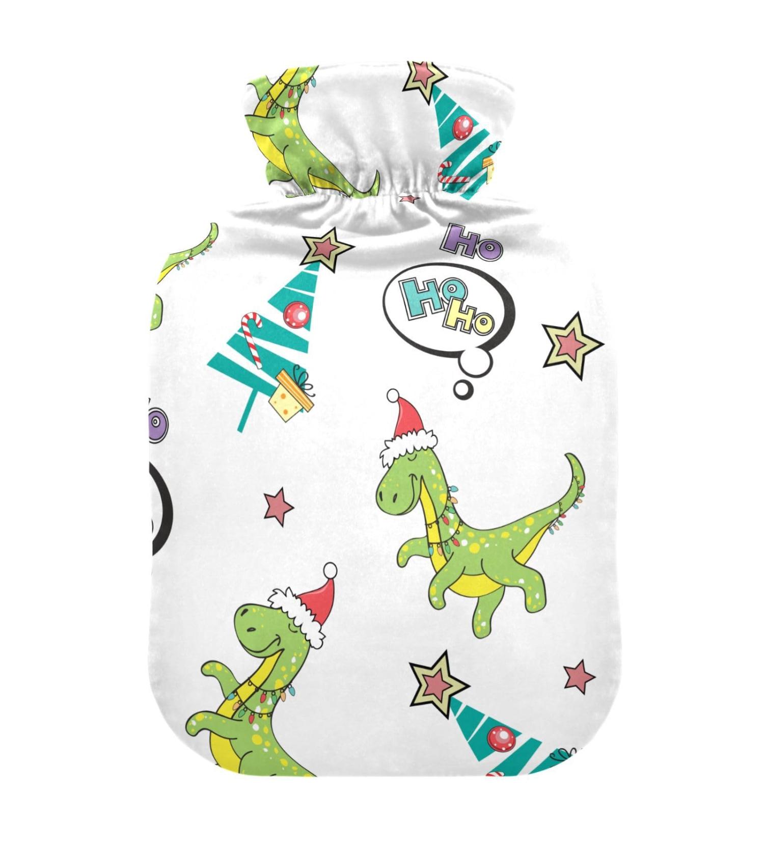 Merry Christmas Tree Dinosaurs Heat Bottle | 2L Pain Relief & Warmers - Hot Water Bag for Therapy - Buy Online on GoSupps.com