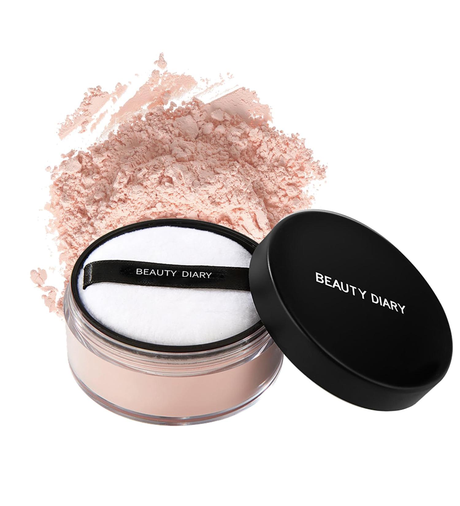 Translucent Loose Setting Powder - Matte & Lightweight Long-lasting Makeup for Oil Control - Waterproof Formula with Powder Puff - Full Coverage Pressed Powder (03) - Buy Online on GoSupps.com