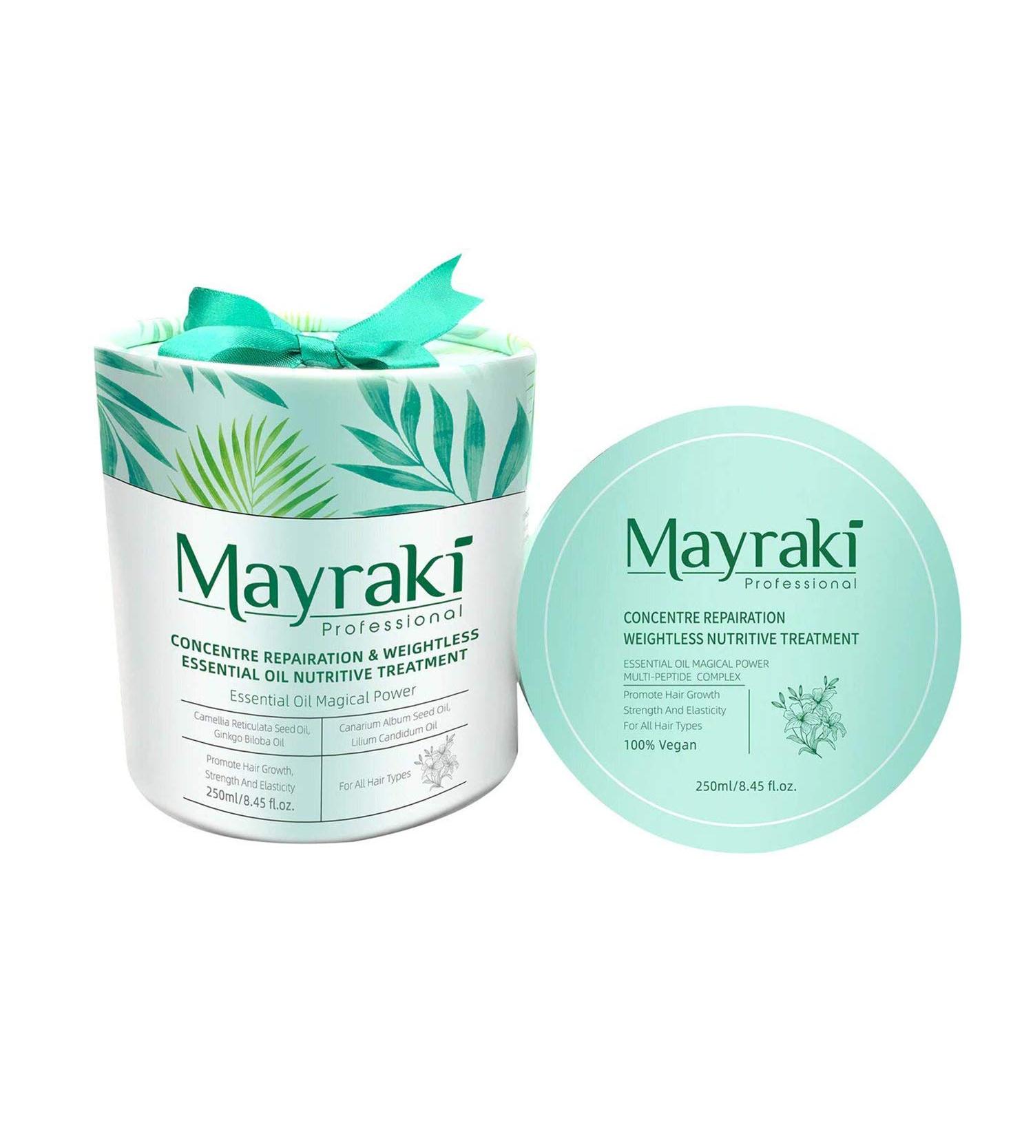 Mayraki Professional Hair Mask for Dry Damaged Hair - 250ml/8.45 Fl.oz - Weightless Essential Oil Treatment - Promotes Growth - Buy Online on GoSupps.com