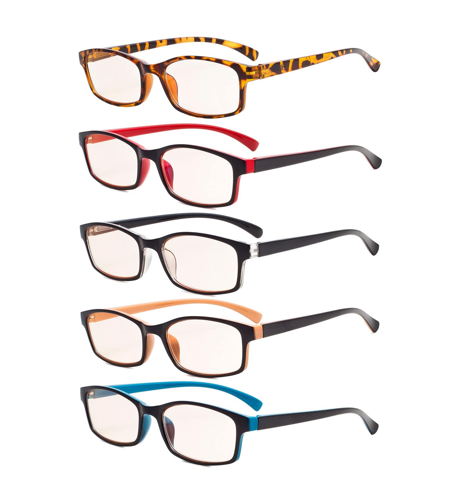 Eyekepper 5 Pairs Blue Light Blocking Reading Glasses +2.75 for Men & Women - Comfort Computer Glasses - Buy Online on GoSupps.com