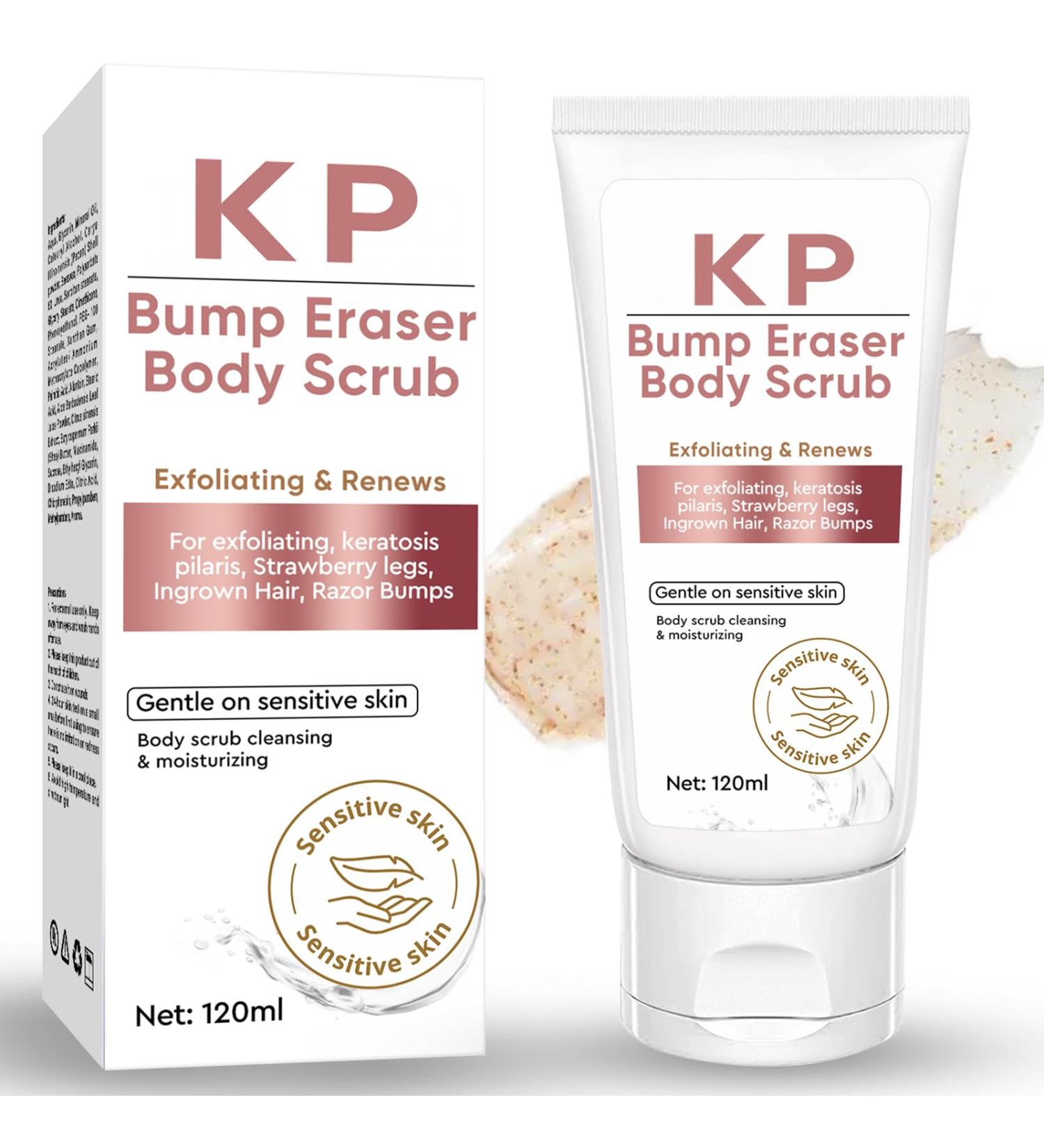 Natural Exfoliating Body Scrub for Keratosis Pilaris - Skin-Friendly Treatment for Strawberry Legs - Best Body Scrub for Women - Buy Online on GoSupps.com