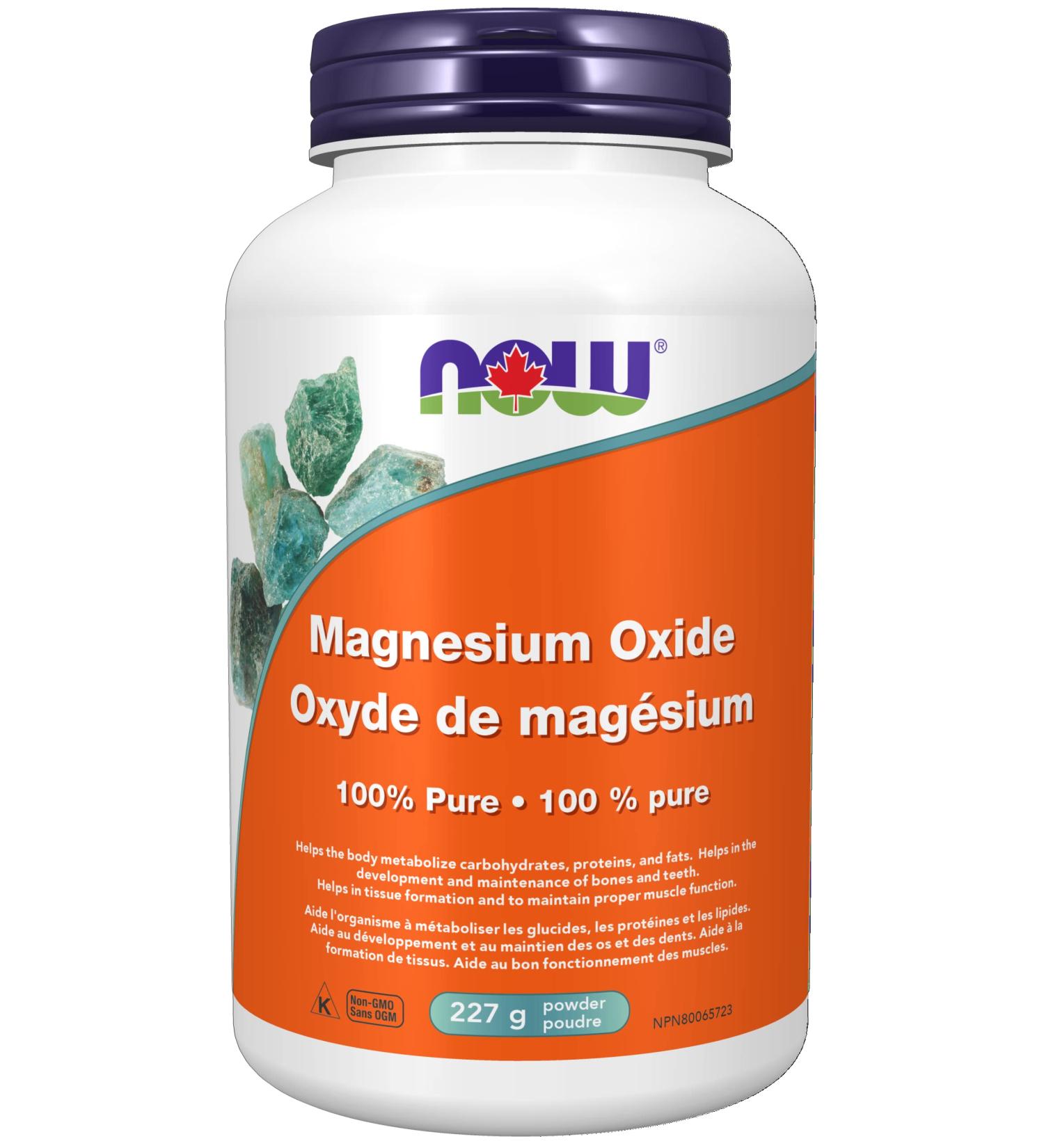 Now Foods Magnesium Oxide Powder 227g Unflavored 227 g (Pack of 1) - Buy Online on GoSupps.com