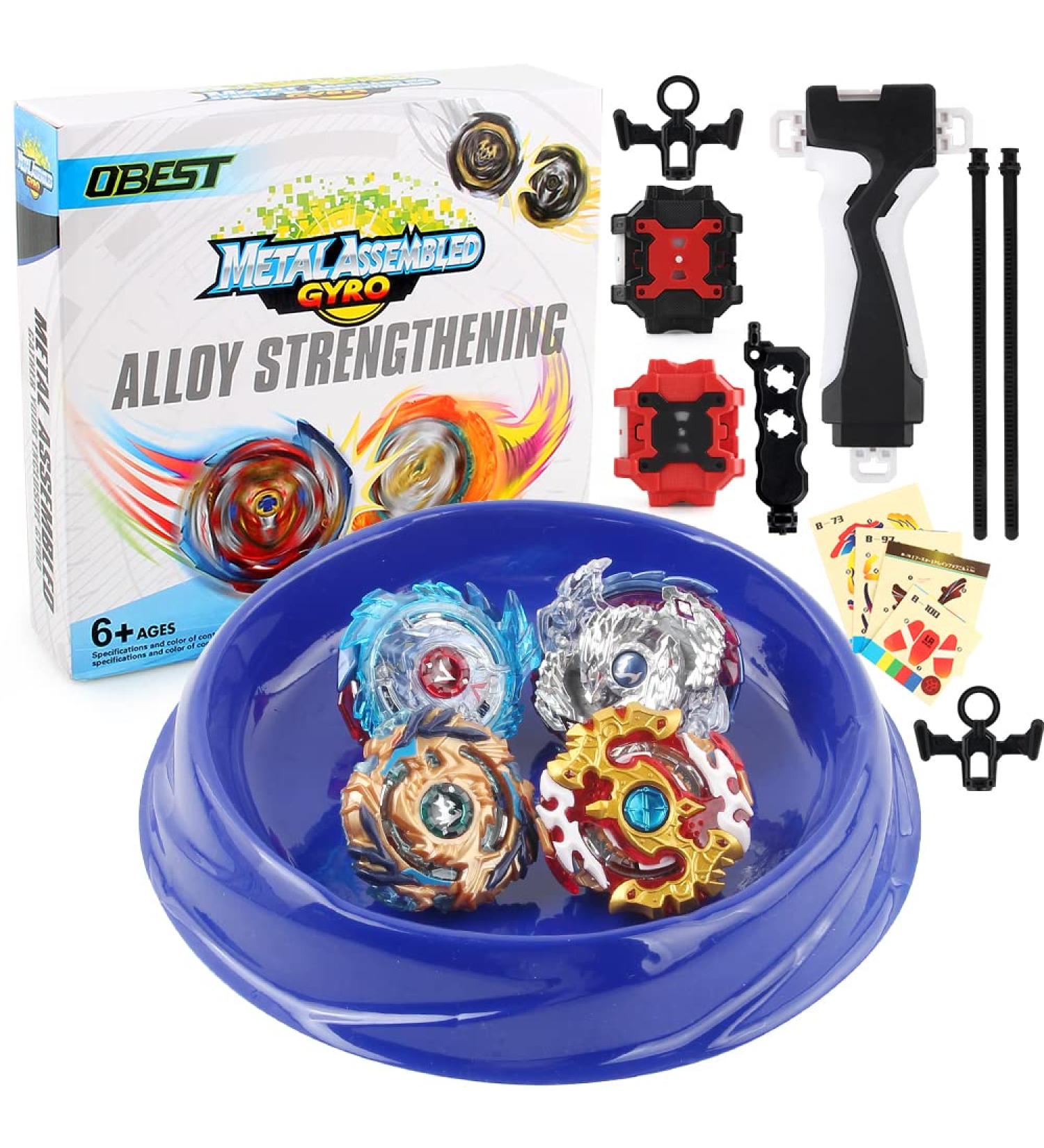Obest Bey Battling Tops Set - 4D Launcher State Grip & Stadium Battle - Perfect New Year Gift for Kids - Buy Online on GoSupps.com