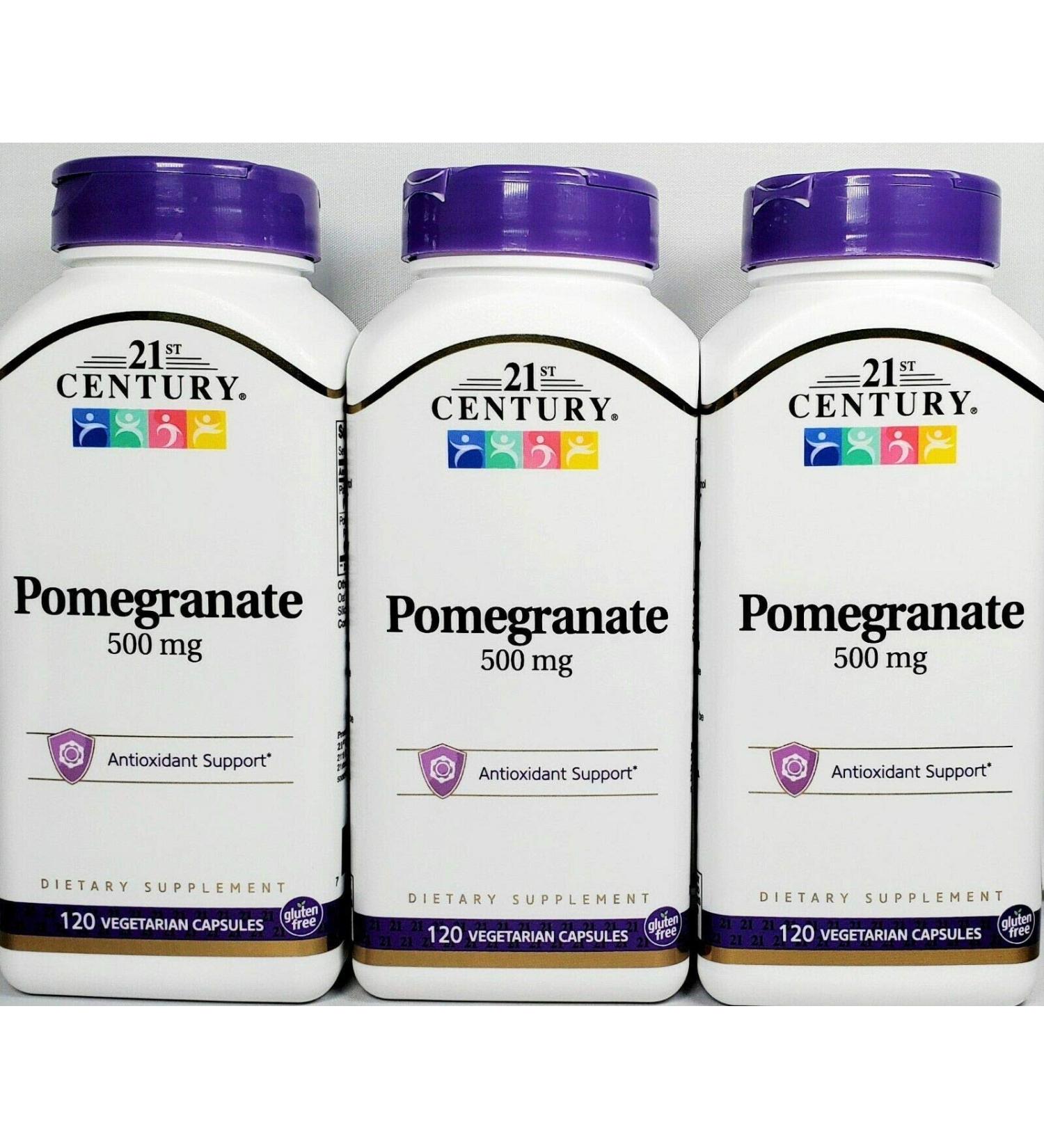 21st Century Pomegranate 500 mg 120 Vegetarian Capsules