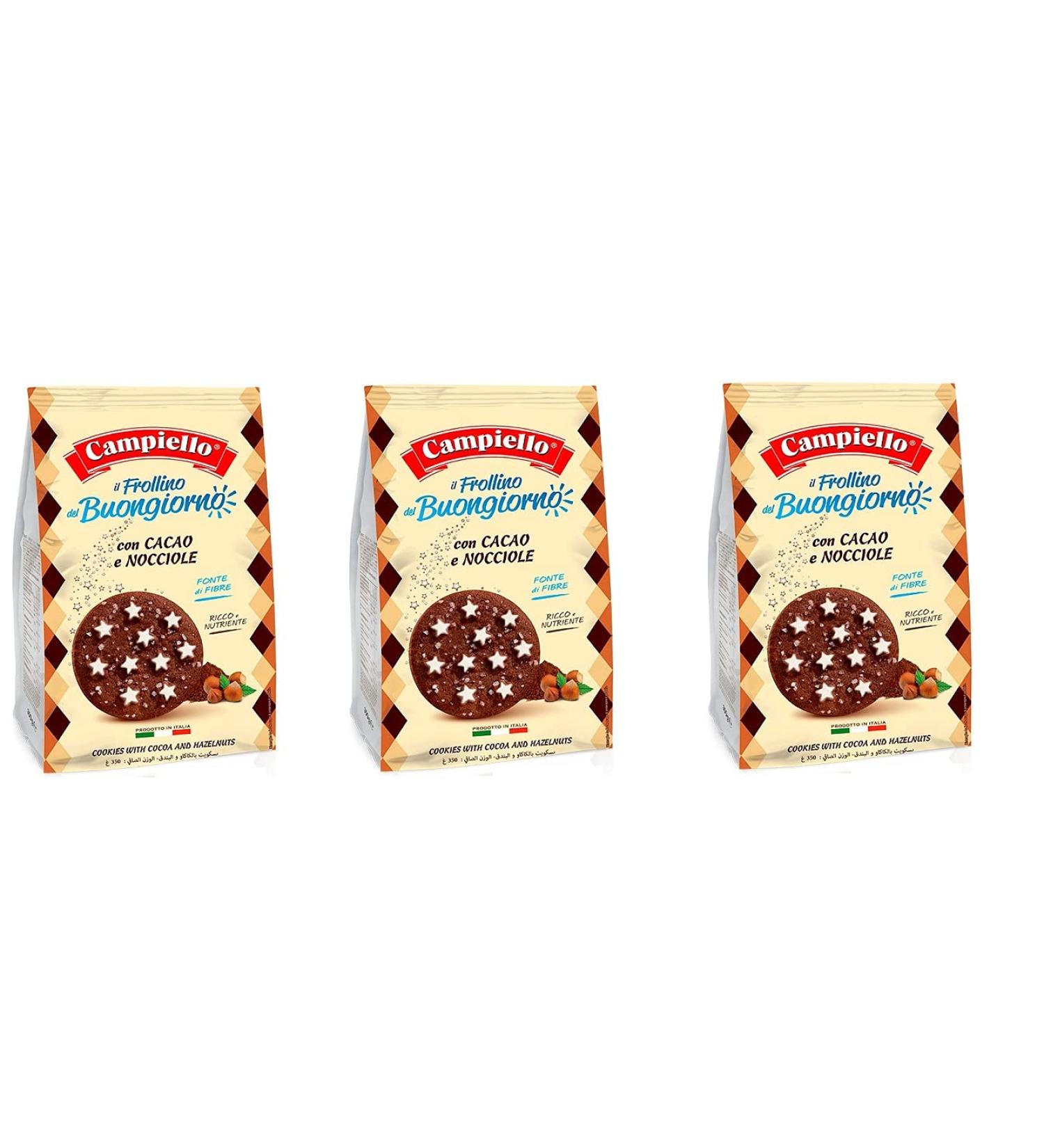 Campiello Campiello Good Morning Cookies Shortbread with Cocoa and Hazelnut 700 g Cookies 100% Italian