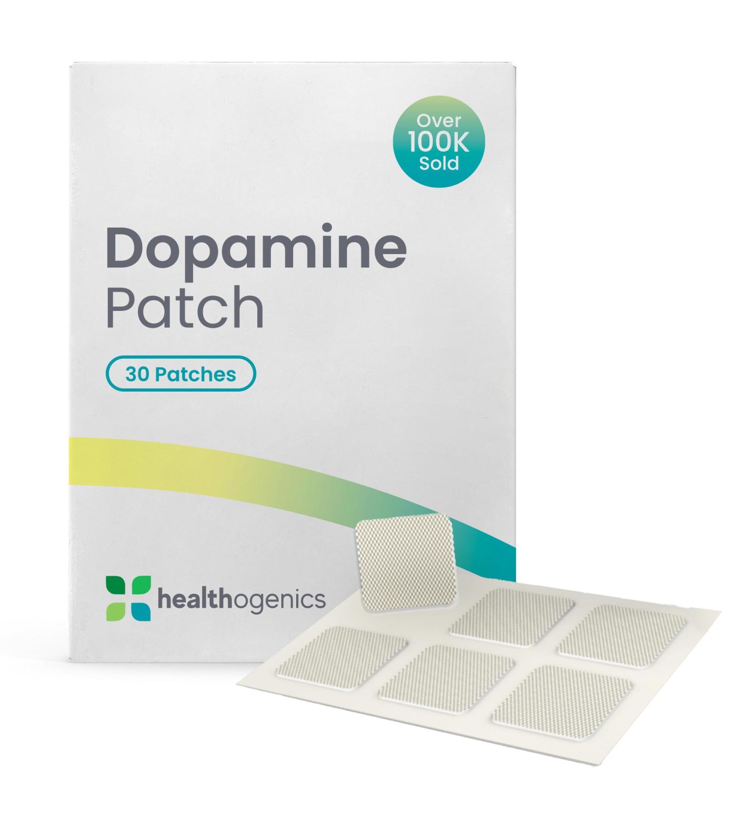 Healthogenics Dopamine Patch Daily Mood Focus & Motivation Support with Adaptogens & Nootropics Non-Stimulant Transdermal Patch for Mental Clarity & Emotional Balance - Buy Online on GoSupps.com