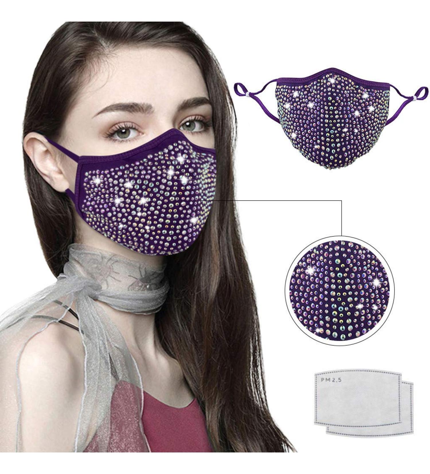 Lieikic Women s Halloween Mask & Neckerchief | Glitter Washable & Reusable Party Accessory - Buy Online on GoSupps.com