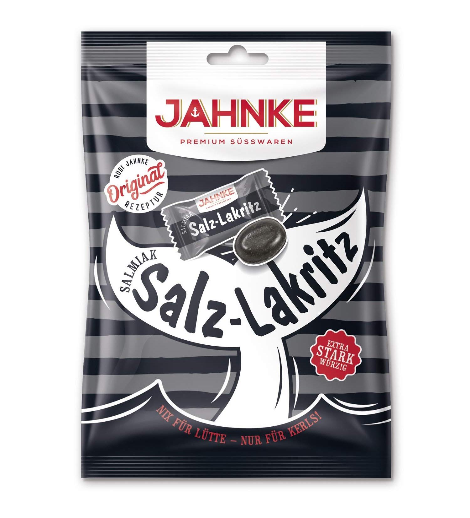 14 bags of 125g Jahnke salt liquorice individually packed