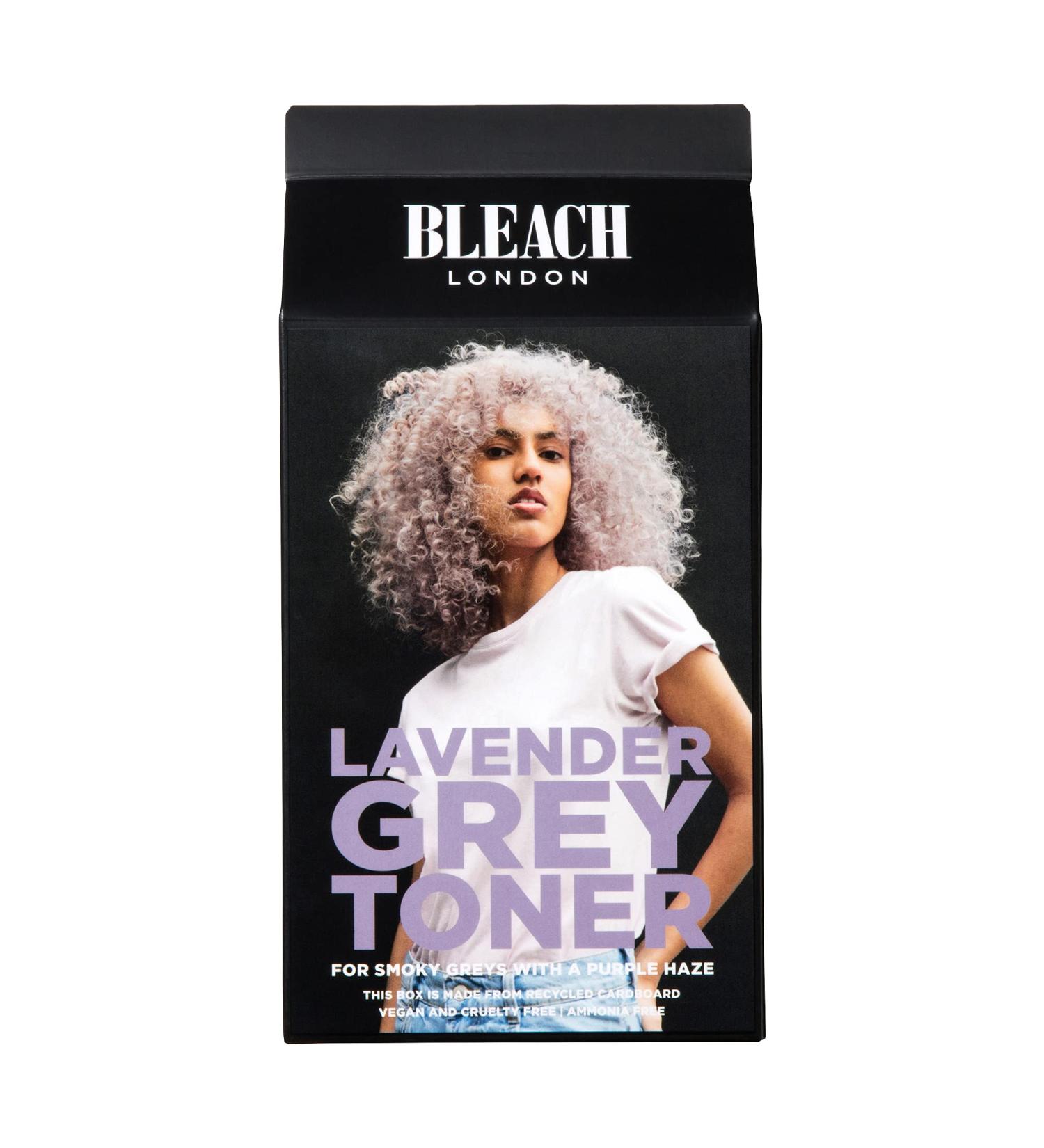 BLEACH LONDON Lavender Grey Kit - Vegan Cruelty-Free Hair Color for Blonde & Post-Bleached Hair - Buy Online on GoSupps.com